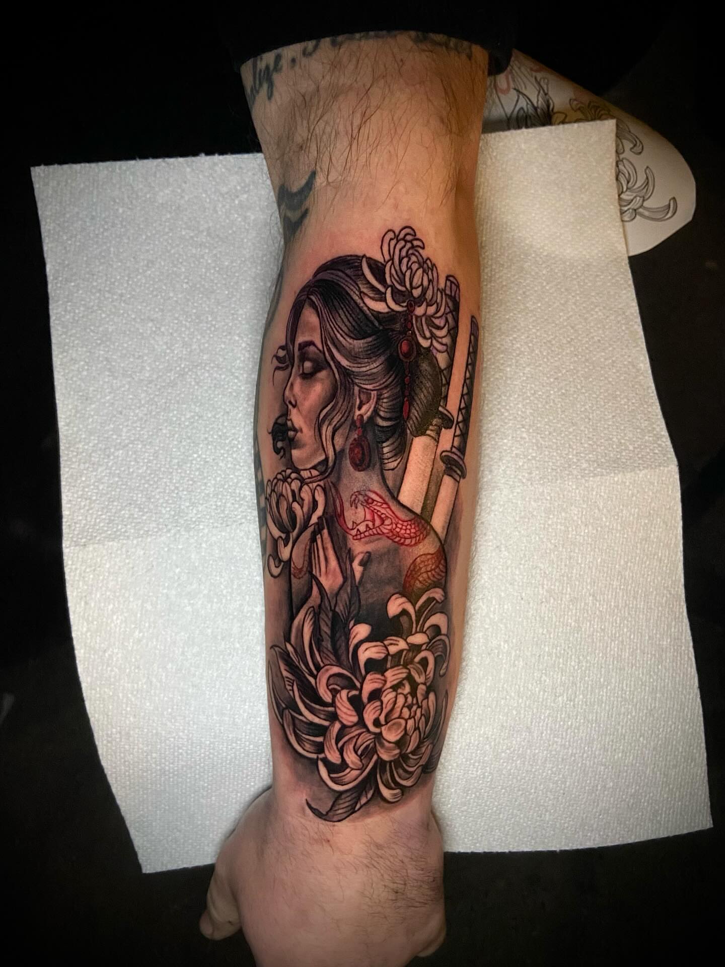 Tattoo by @all.that.ashh β american_traditional, black_and_grey