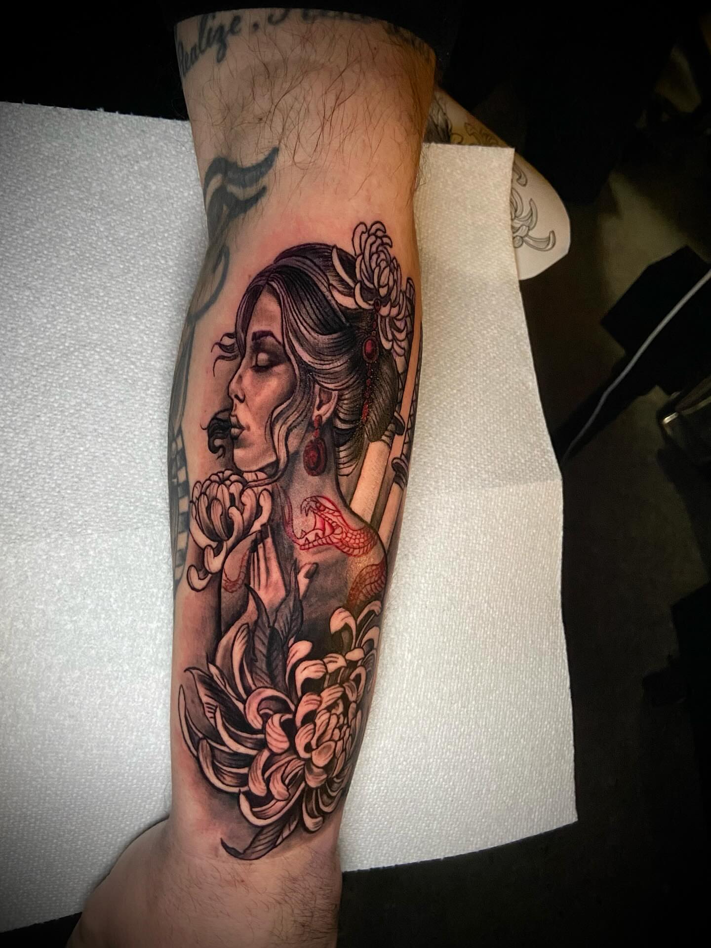 Tattoo by @all.that.ashh β american_traditional, japanese_irezumi
