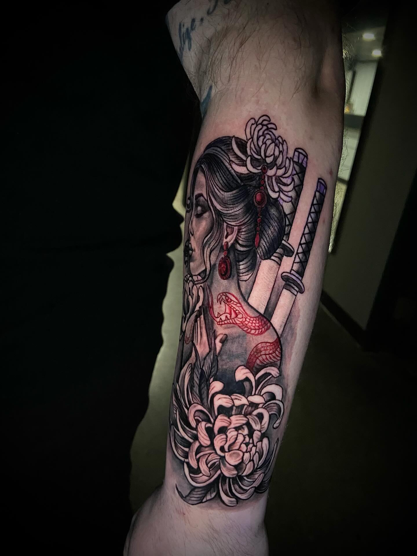 Tattoo by @all.that.ashh β american_traditional, japanese_irezumi