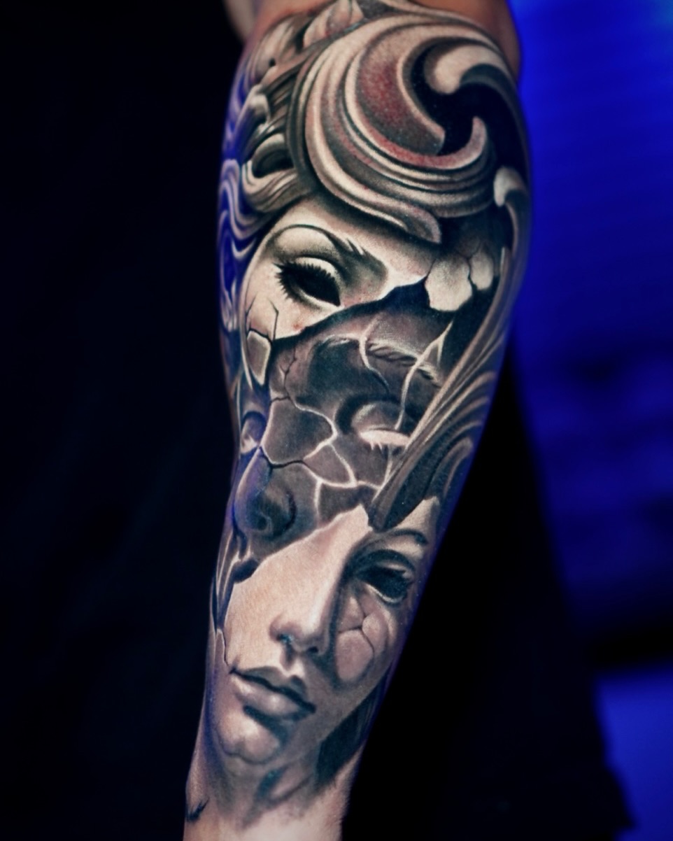 Tattoo by @sad.dalitattoo — realism, dark_realism
