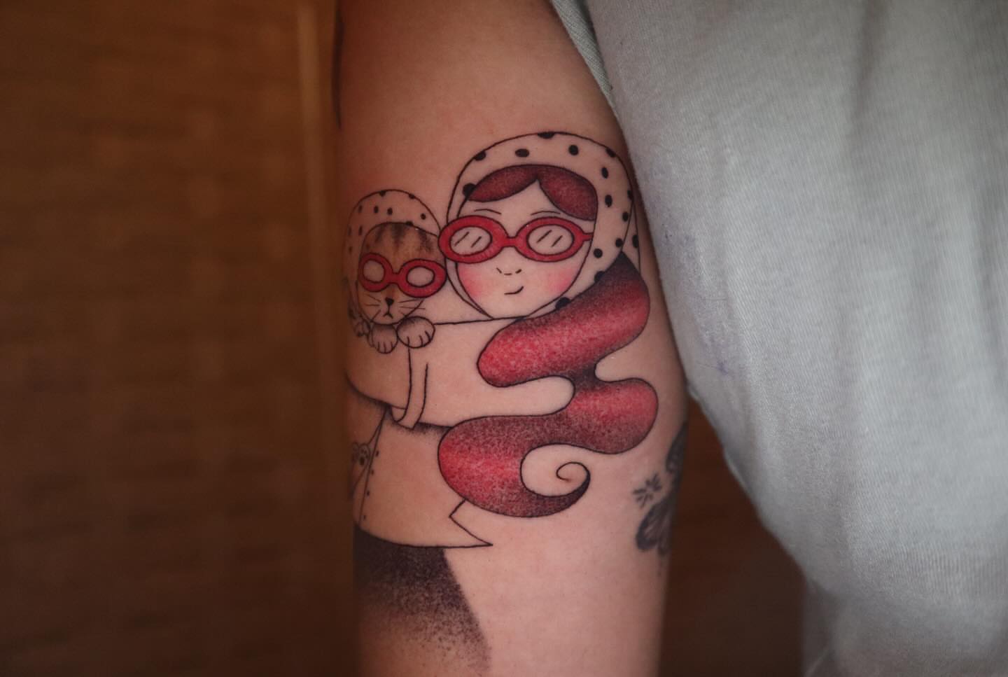 Tattoo by @inkanimalsart — dotwork, illustrative