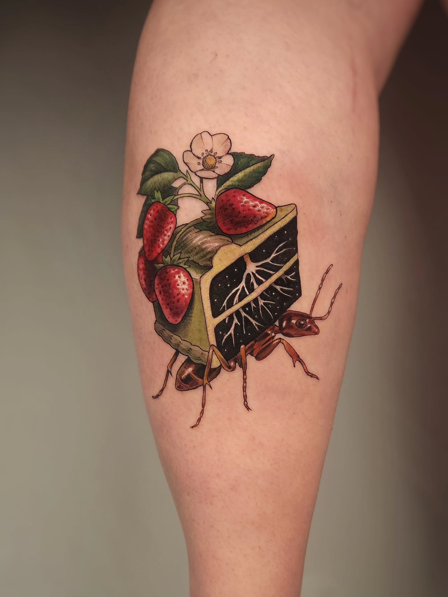 Tattoo by @whitneycaskeytattoos — realism, dotwork