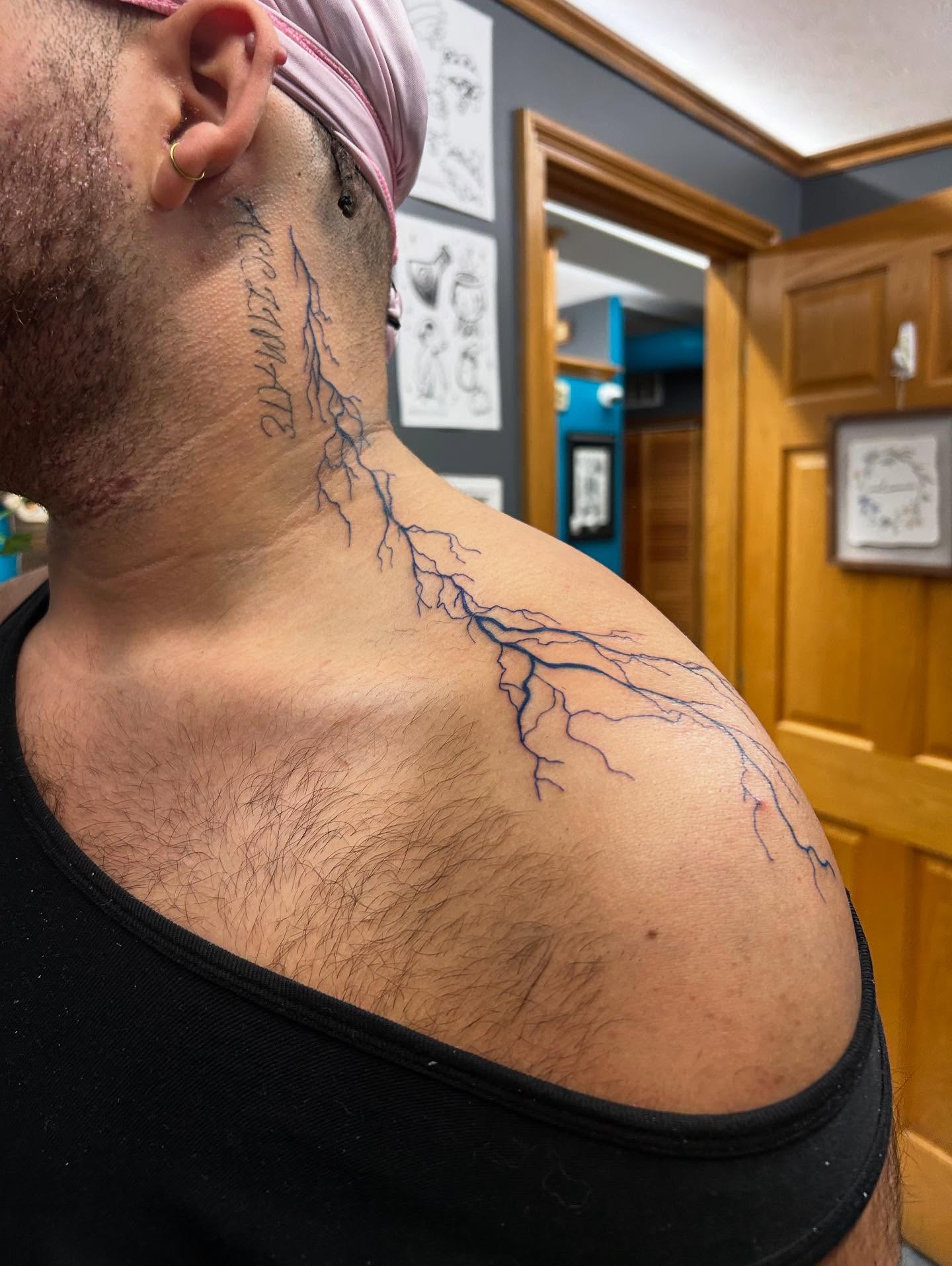 Tattoo by @maddiedoestattoos — dotwork