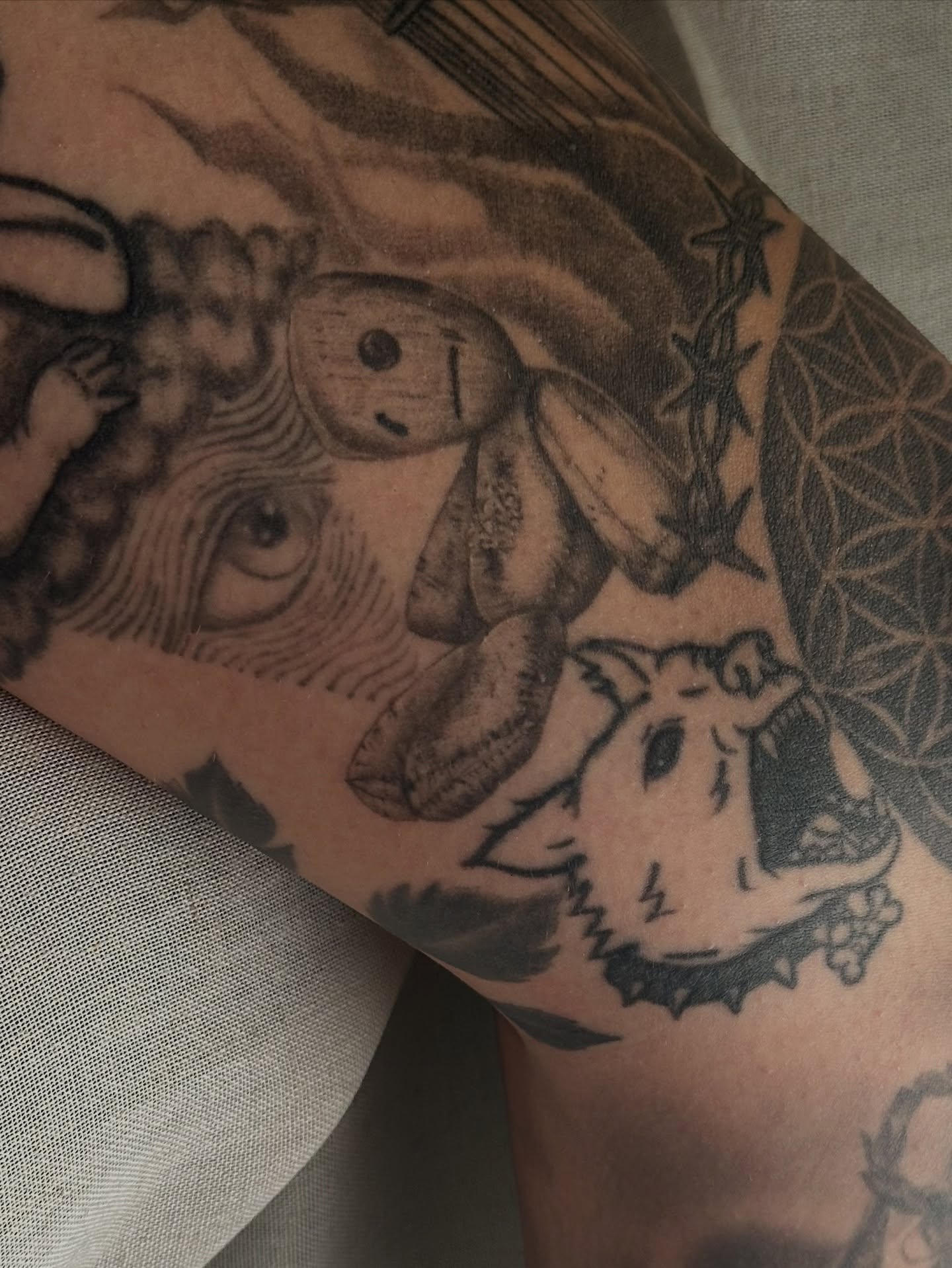 Tattoo by @dogtoothtattoos — black_and_grey, realism