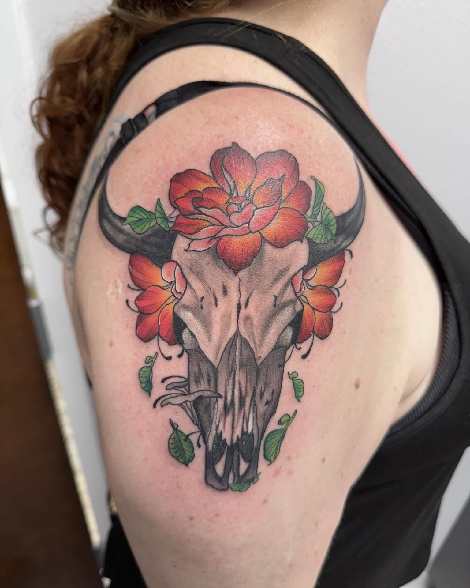 Tattoo by @murbees.designs — realism, dotwork