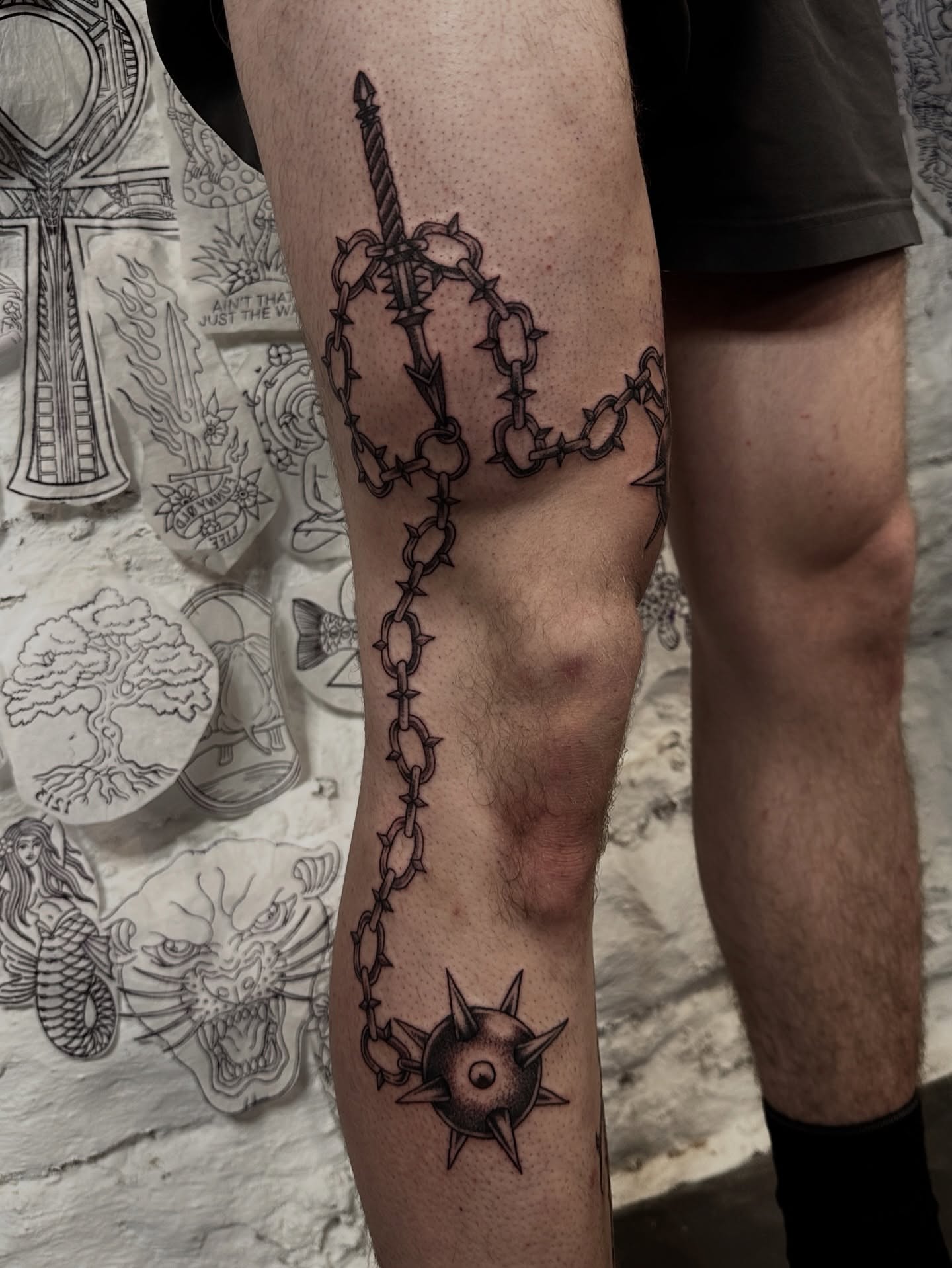 Tattoo by @countmia — black_and_grey