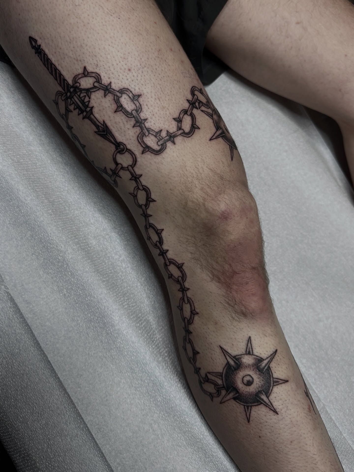 Tattoo by @countmia — black_and_grey