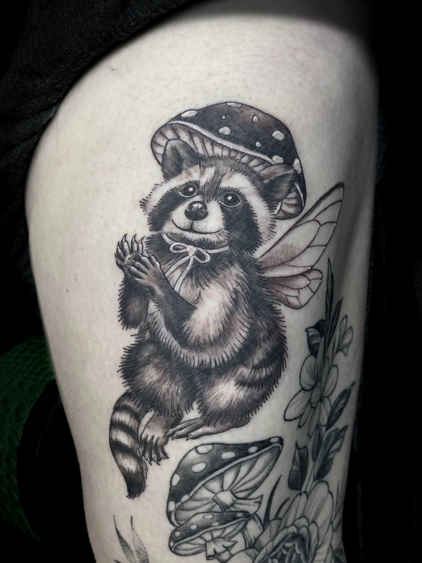 Tattoo by @tatcaviar — black_and_grey, realism