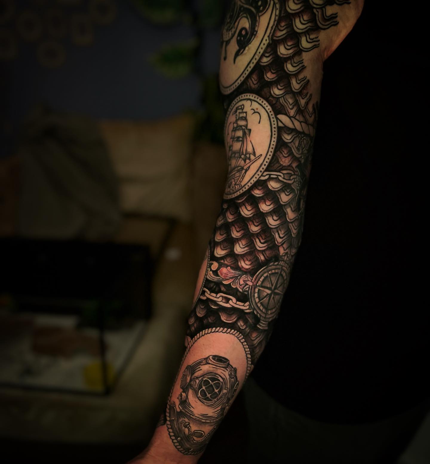 Tattoo by @needle___wielder — black_and_grey