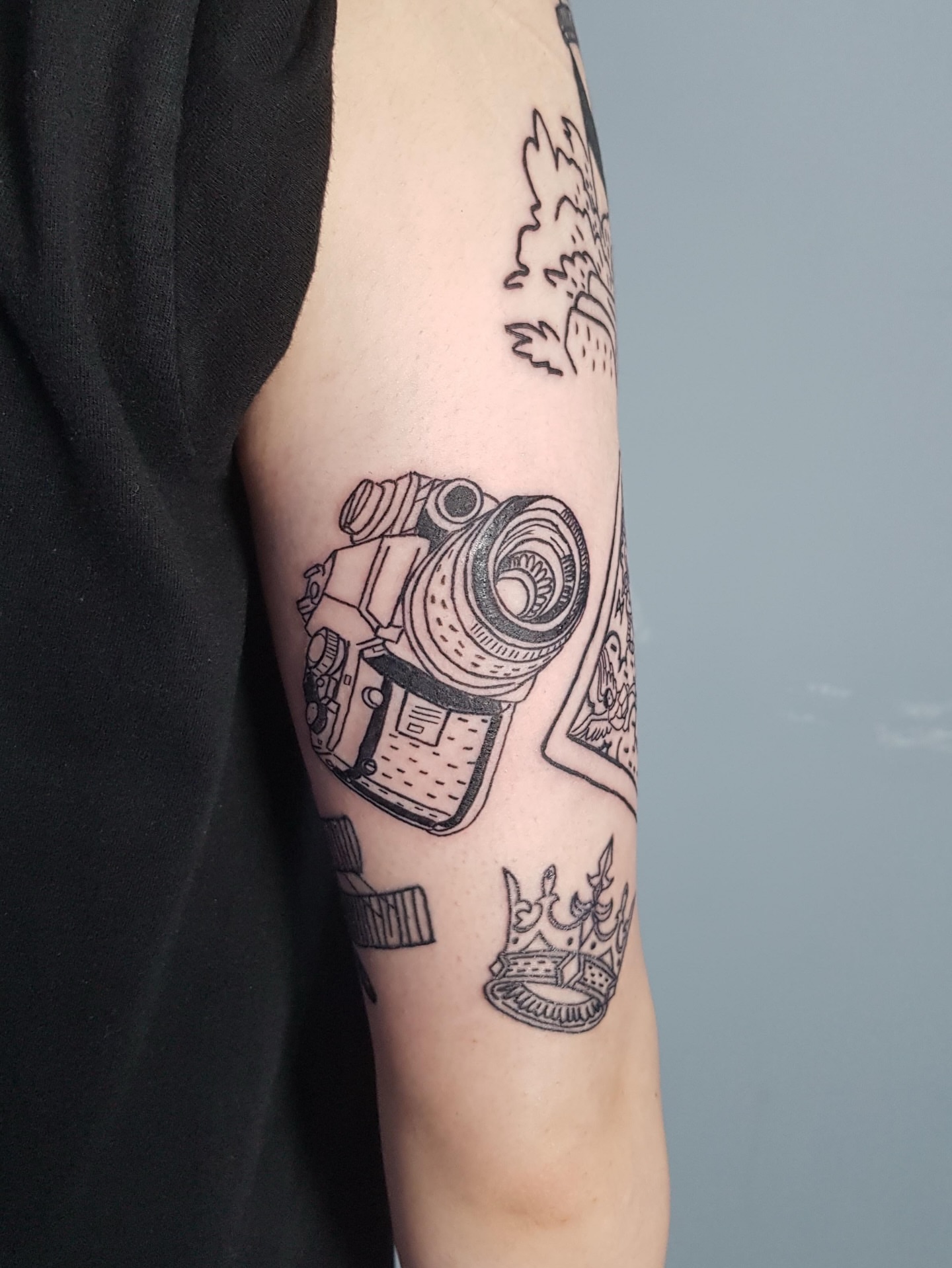 Tattoo by @goom_tattoo — black_and_grey