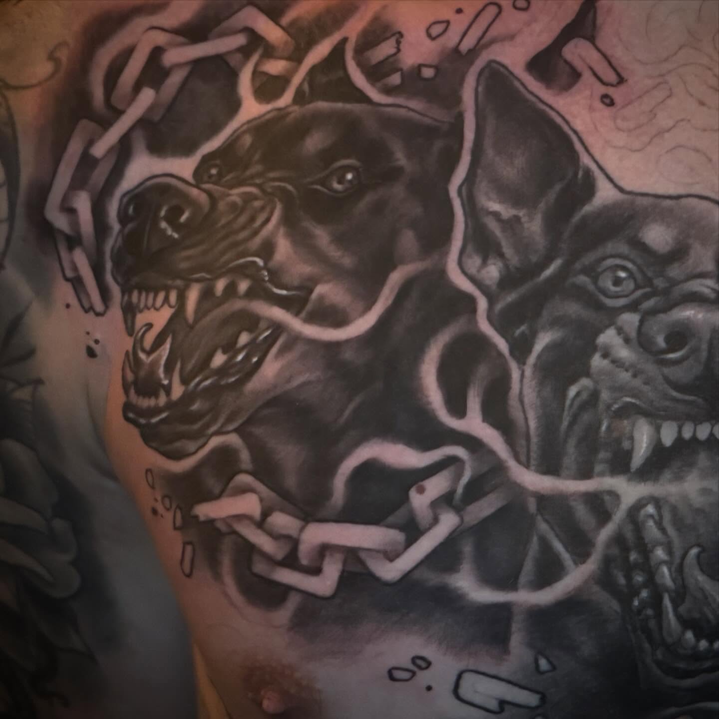 Tattoo by @dominicholmes_art — black_and_grey, realism