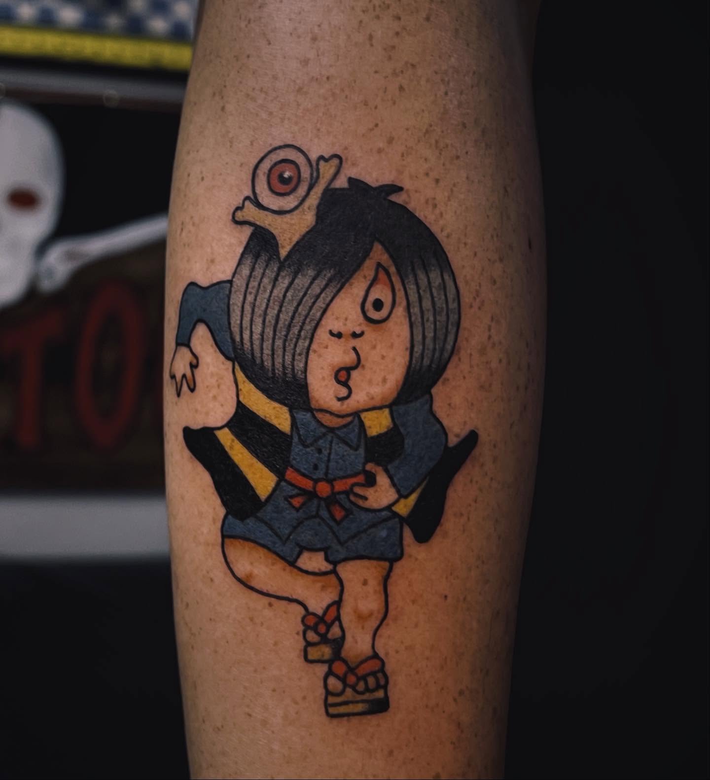 Tattoo by @fokqueenie — anime, illustrative
