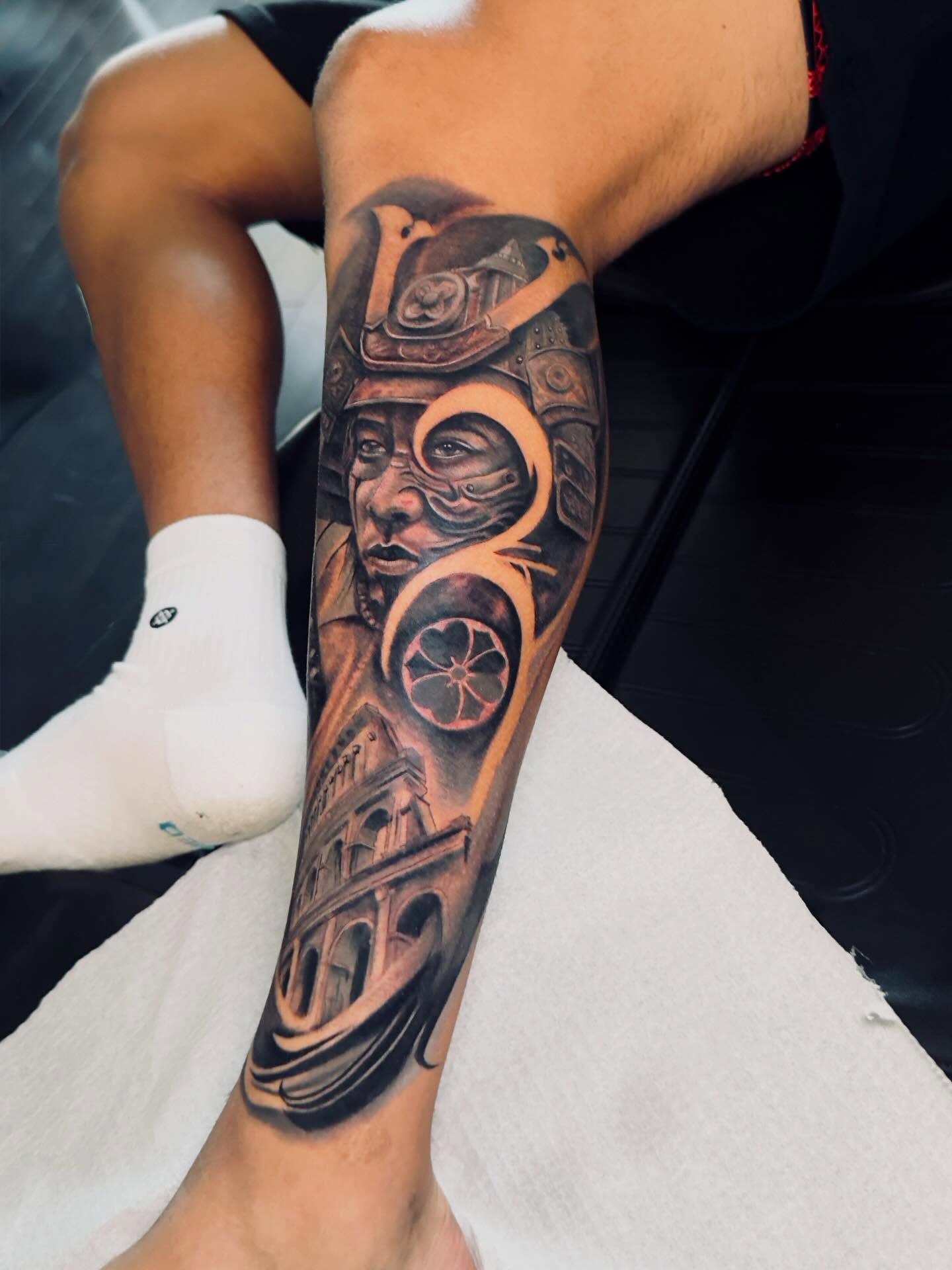 Tattoo by @lv1tattoos — realism, black_and_grey
