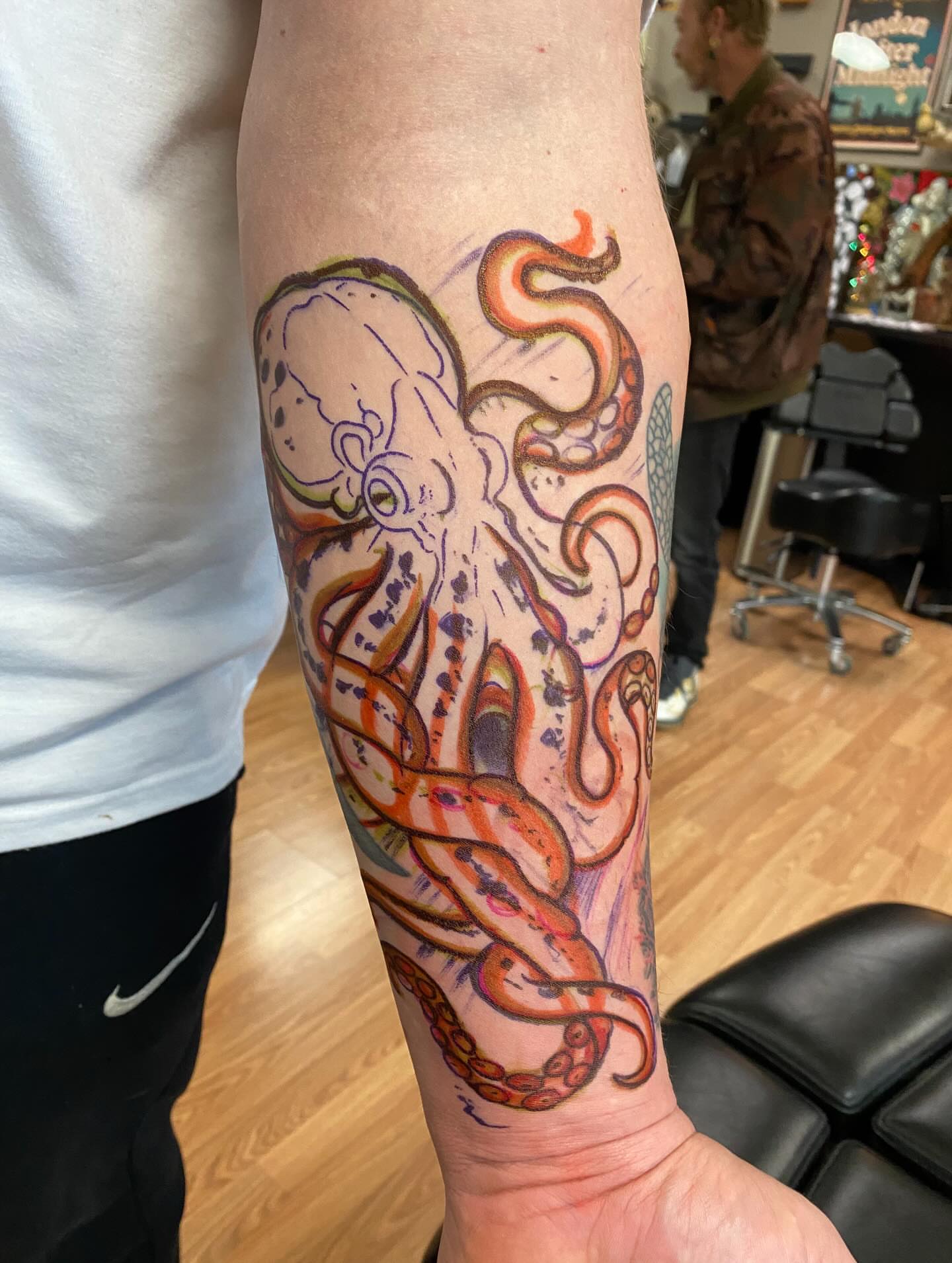 Tattoo by @austintimberlaketattoo — new_school, watercolor