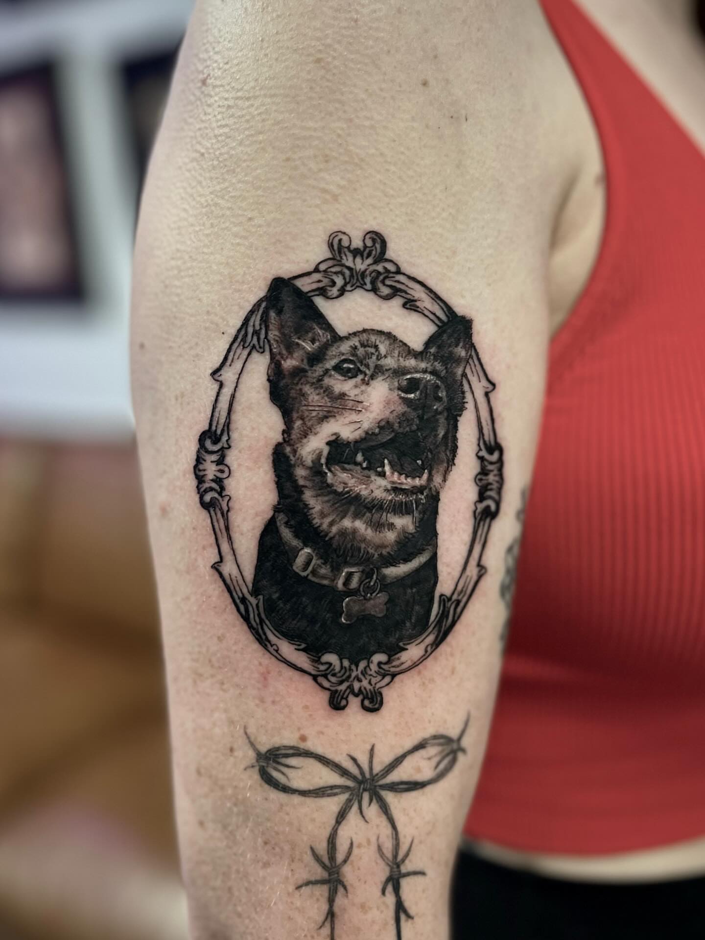 Tattoo by @dustytattoos โ black_and_grey, realism