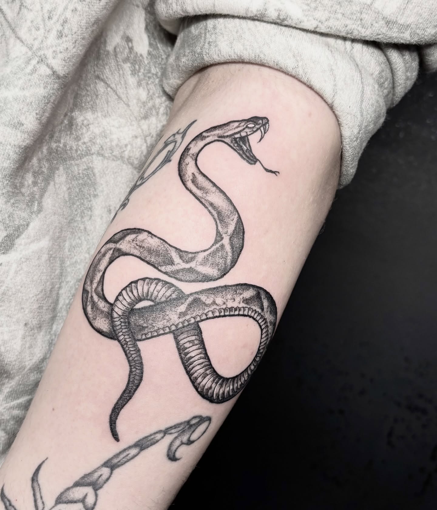 Tattoo by @whatashame.tattoos — black_and_grey