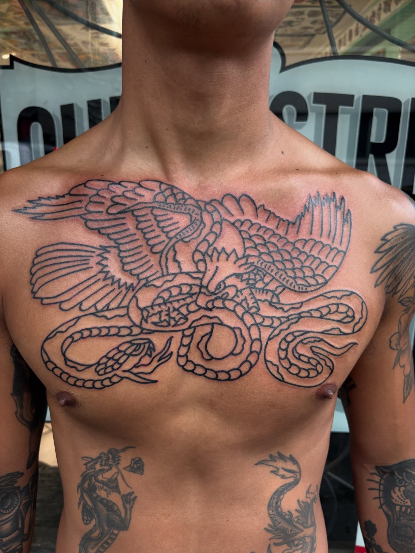 Tattoo by @zacktaylortattoos — black_and_grey