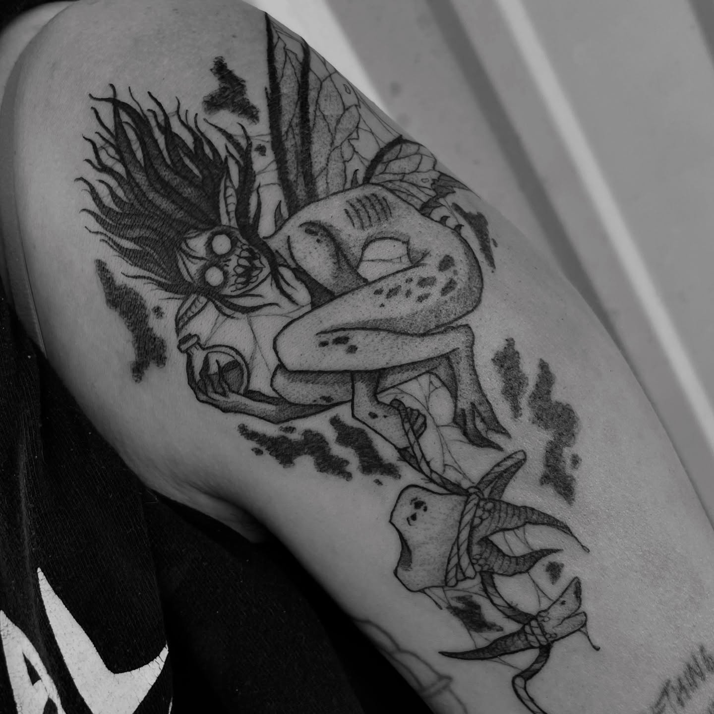 Mermaid realism tattoo on the forearm by Kathryn the Tooth Collector