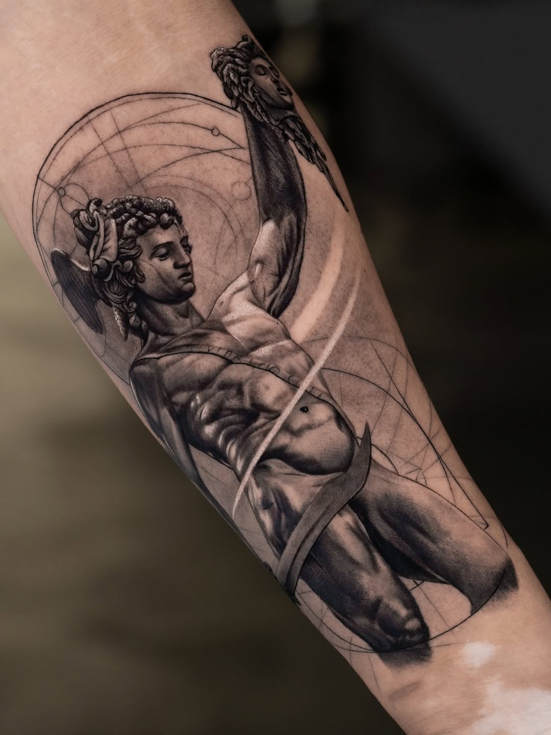 Tattoo by @rendertattoo β realism, geometric