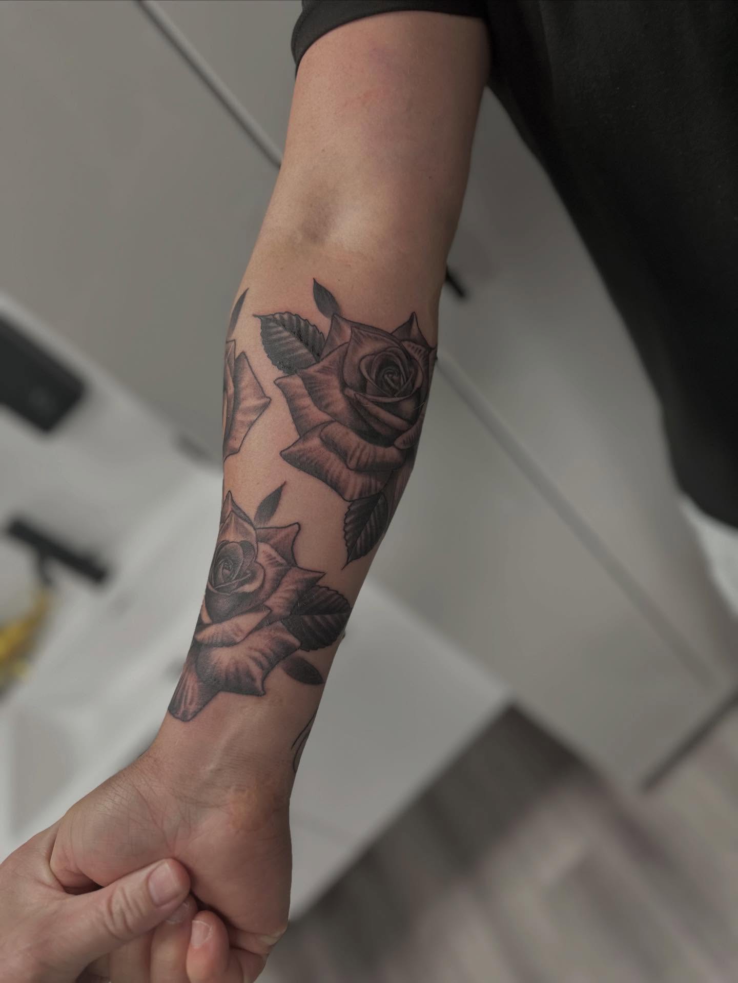 Tattoo by @tattoosbyevan — black_and_grey