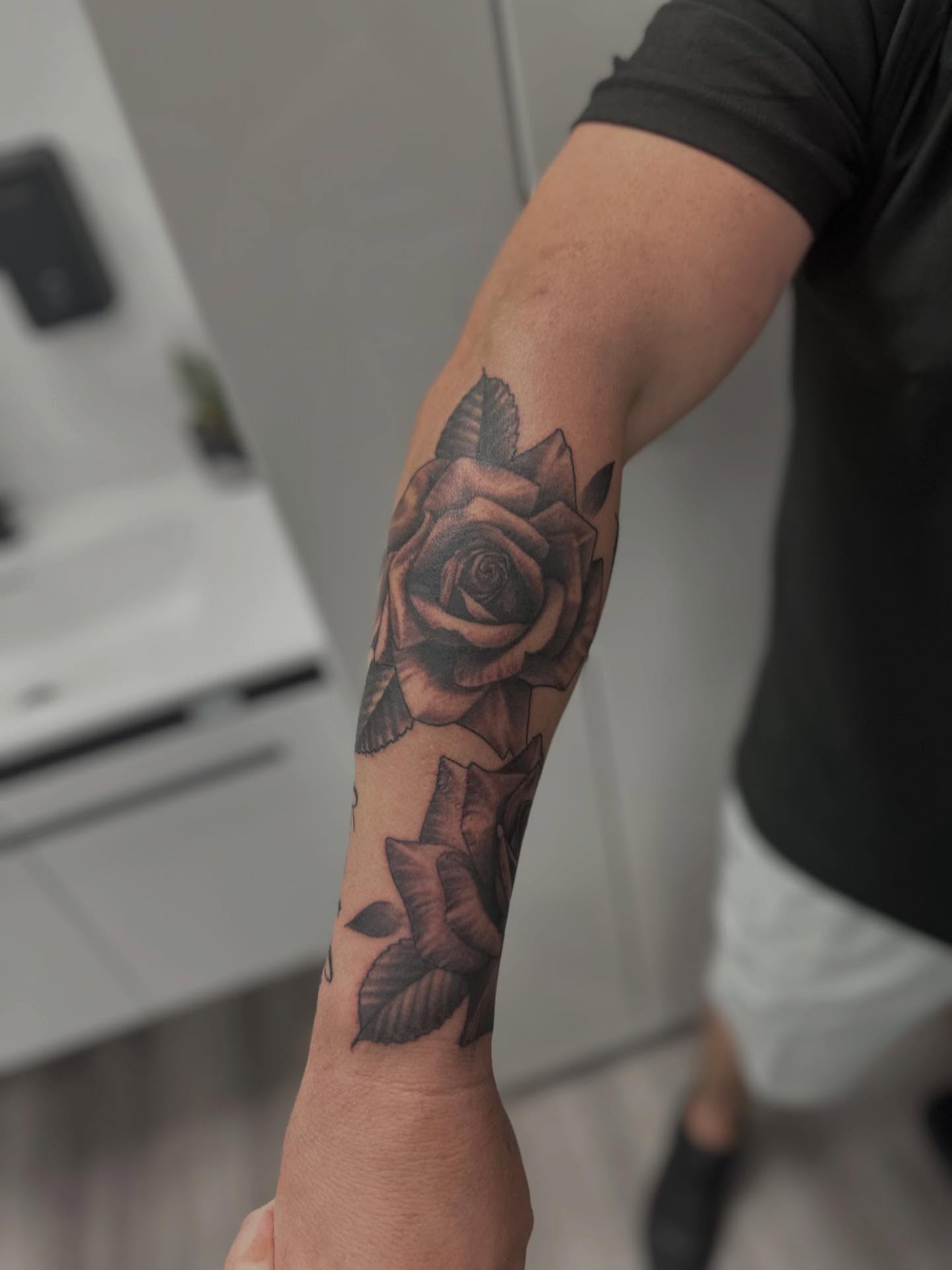Tattoo by @tattoosbyevan — black_and_grey