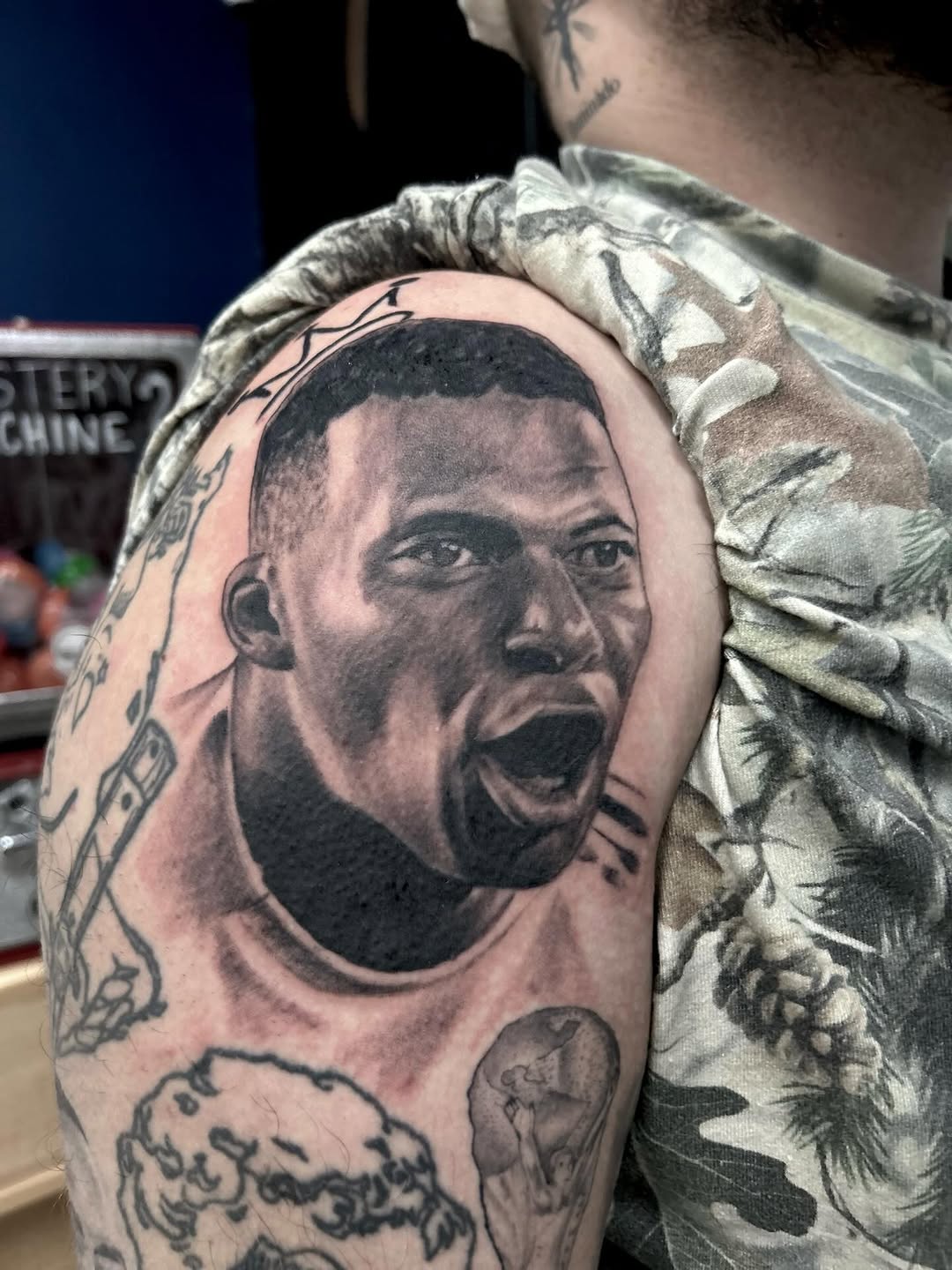 Tattoo by @fridaynighttattoos — realism, black_and_grey