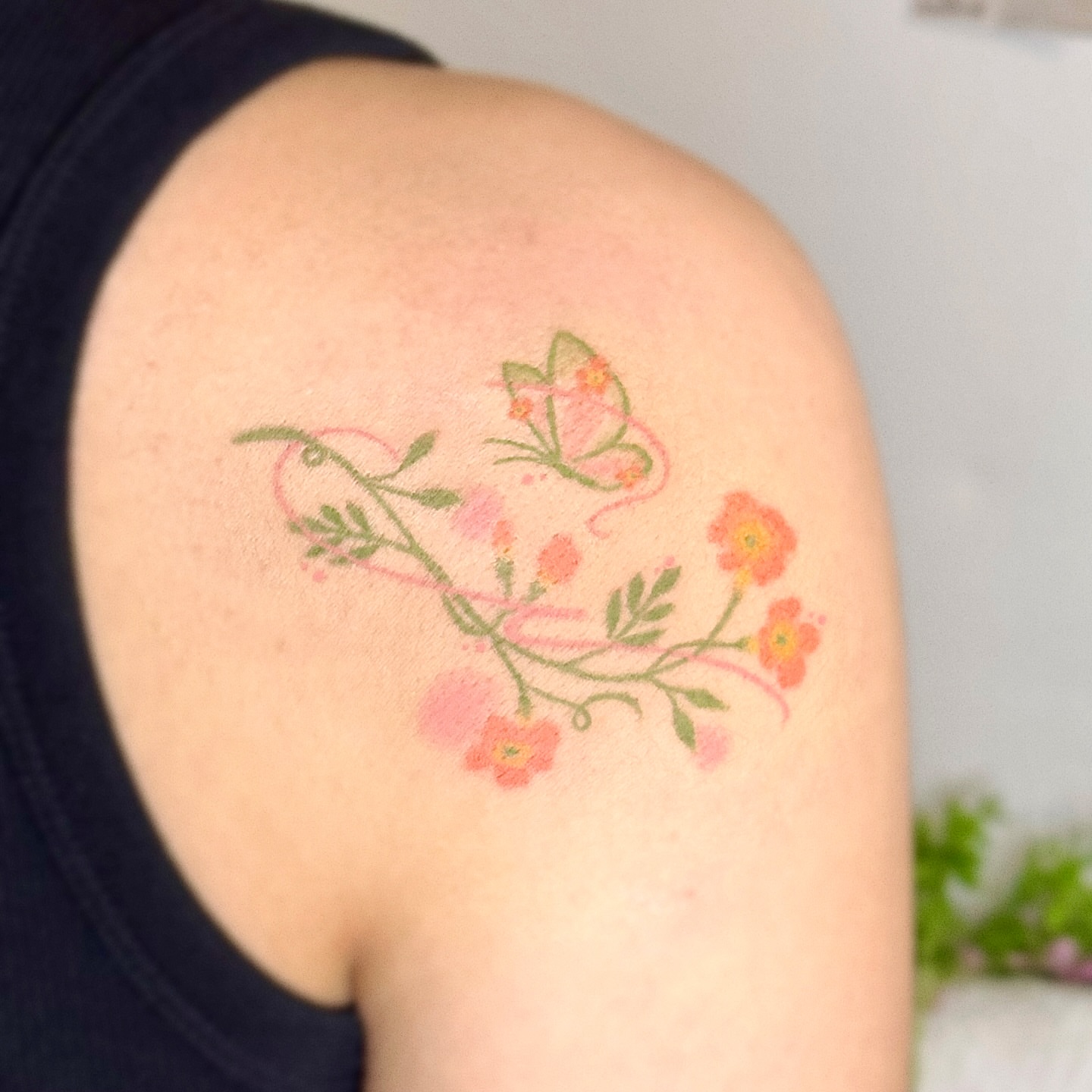 Tattoo by @odenepoke — watercolor