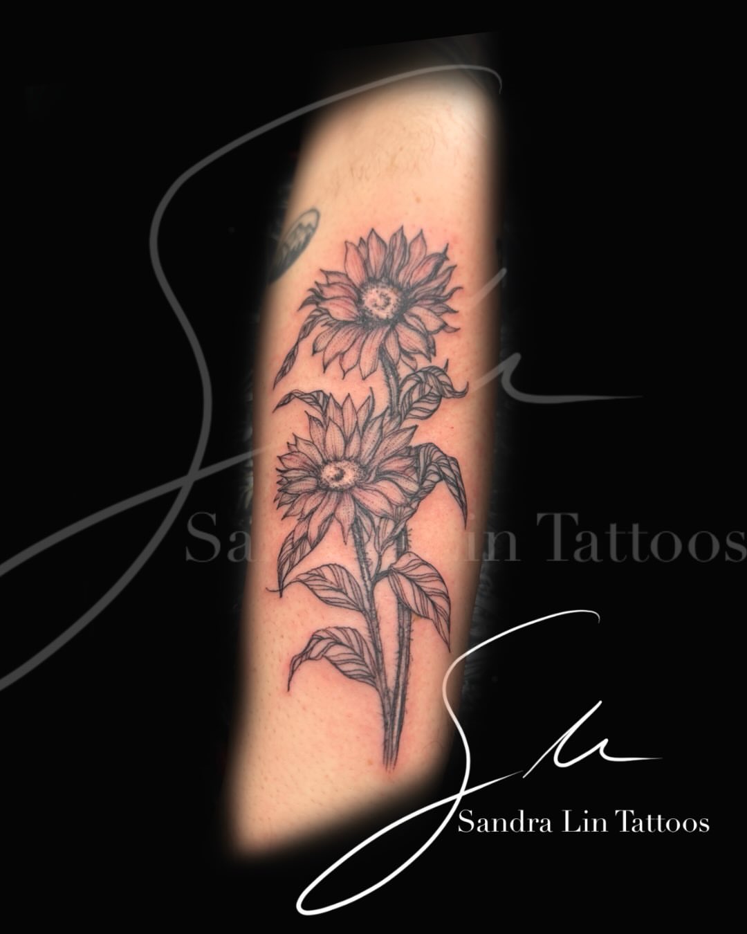 Tattoo by @_sandralintattoos — black_and_grey