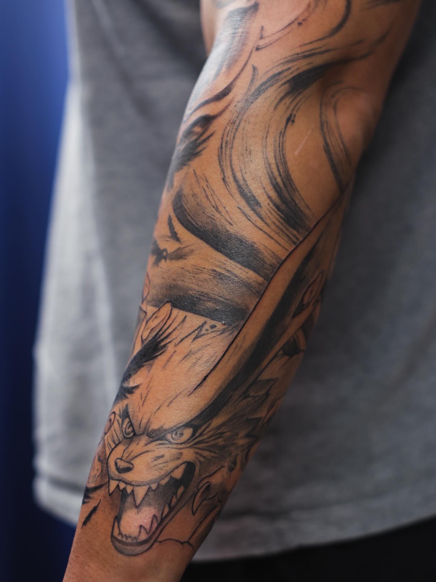 Tattoo by @billy.holistic — black_and_grey
