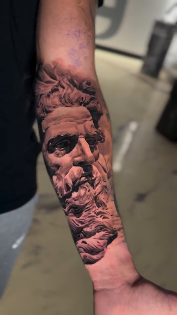 Tattoo by @m.bakerink — realism, black_and_grey