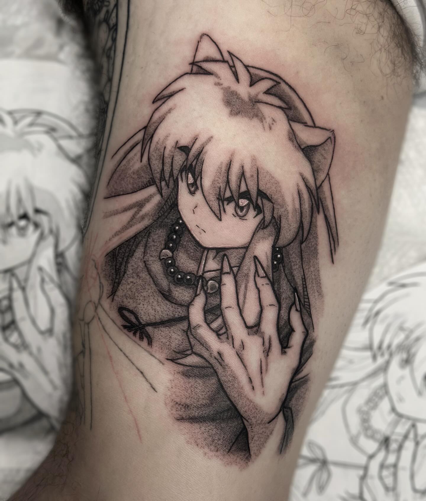 Tattoo by @kkimnida — black_and_grey, realism