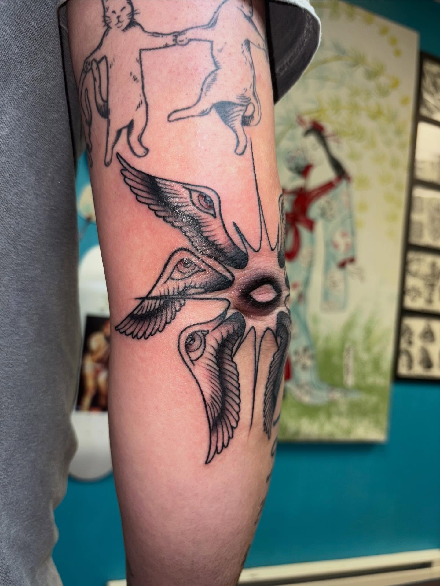 Tattoo by @cooptat2 — black_and_grey, geometric