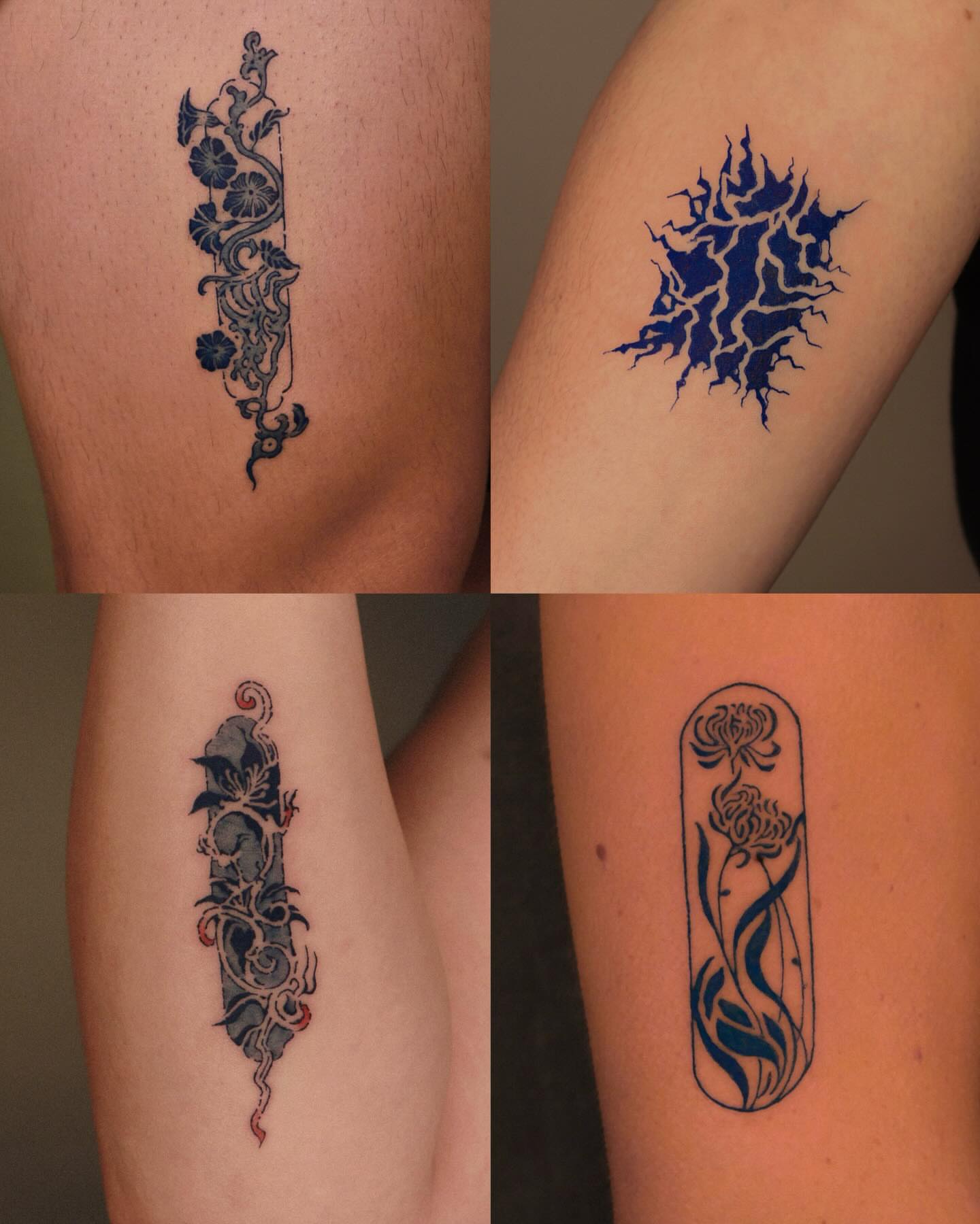 Floral design black and grey tattoo on the upper arm by ❖ Tomi ❖