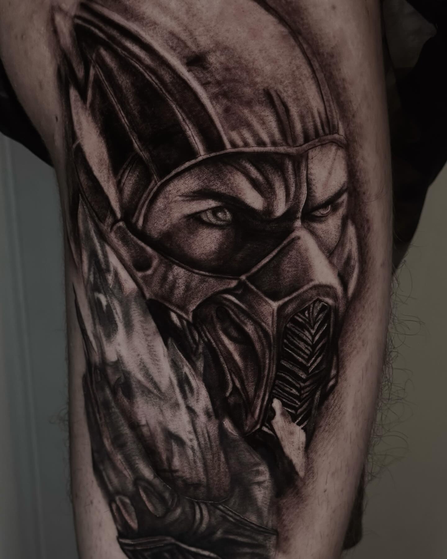 Tattoo by @deadeyetattoos — black_and_grey, realism
