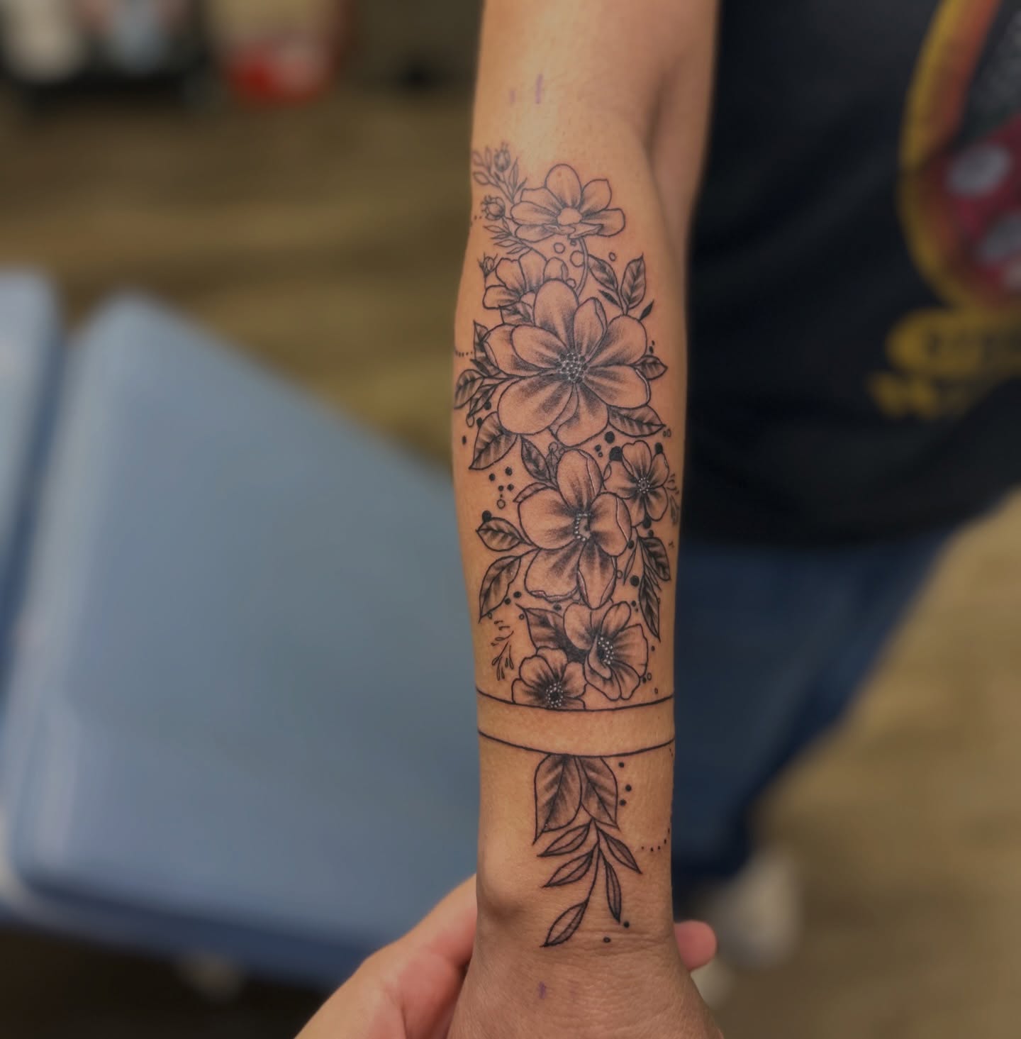 Tattoo by @hawkins.mirrandaa — black_and_grey