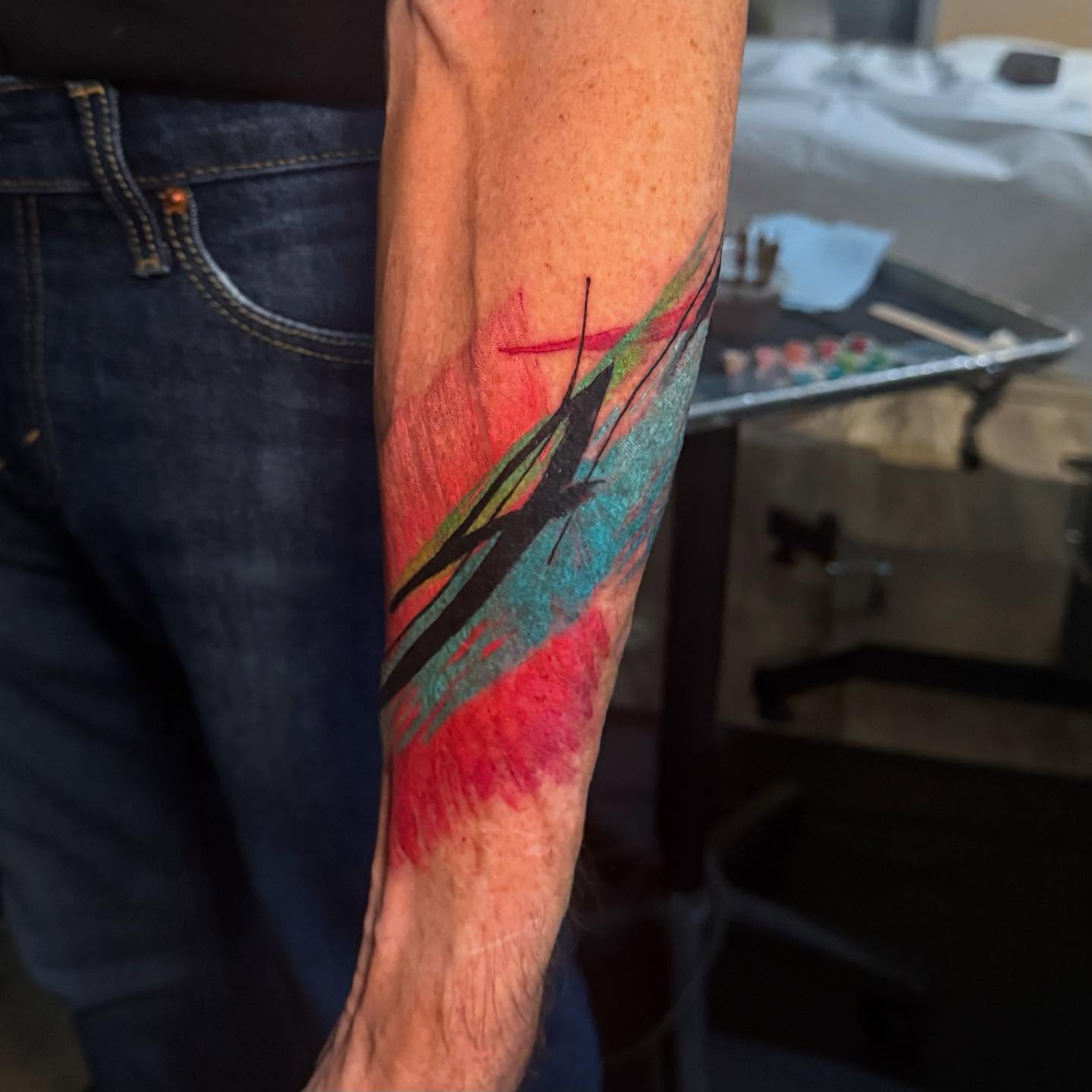 Tattoo by @stevielichous — watercolor