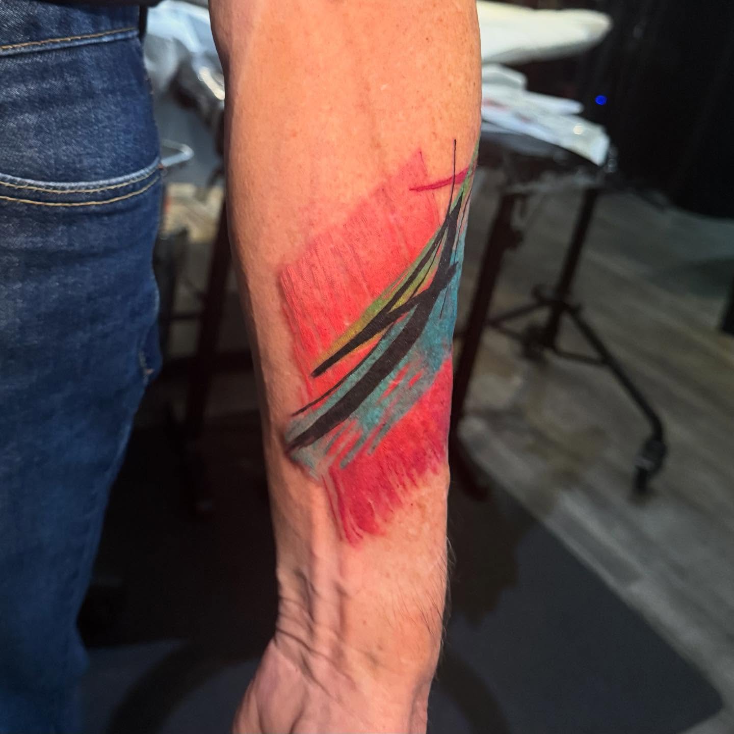 Tattoo by @stevielichous — watercolor