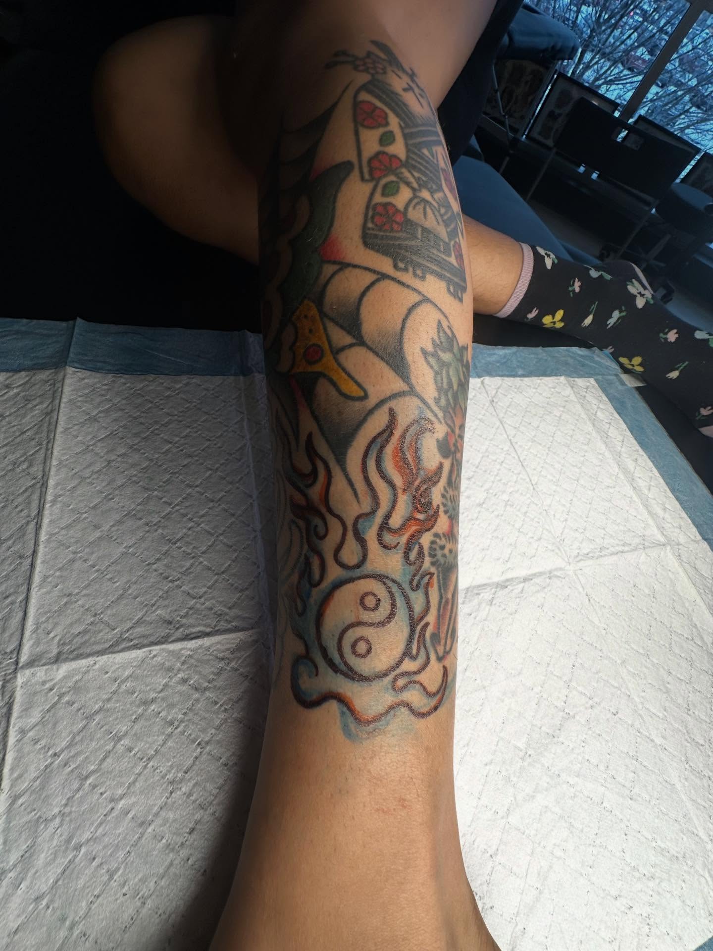 Tattoo by @acab.tattoos — american_traditional, dotwork
