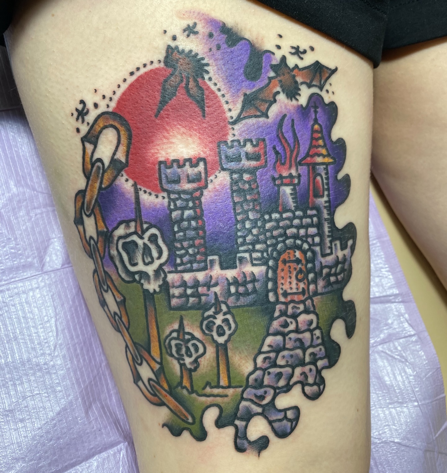 Tattoo by @brucevtattoo — dotwork