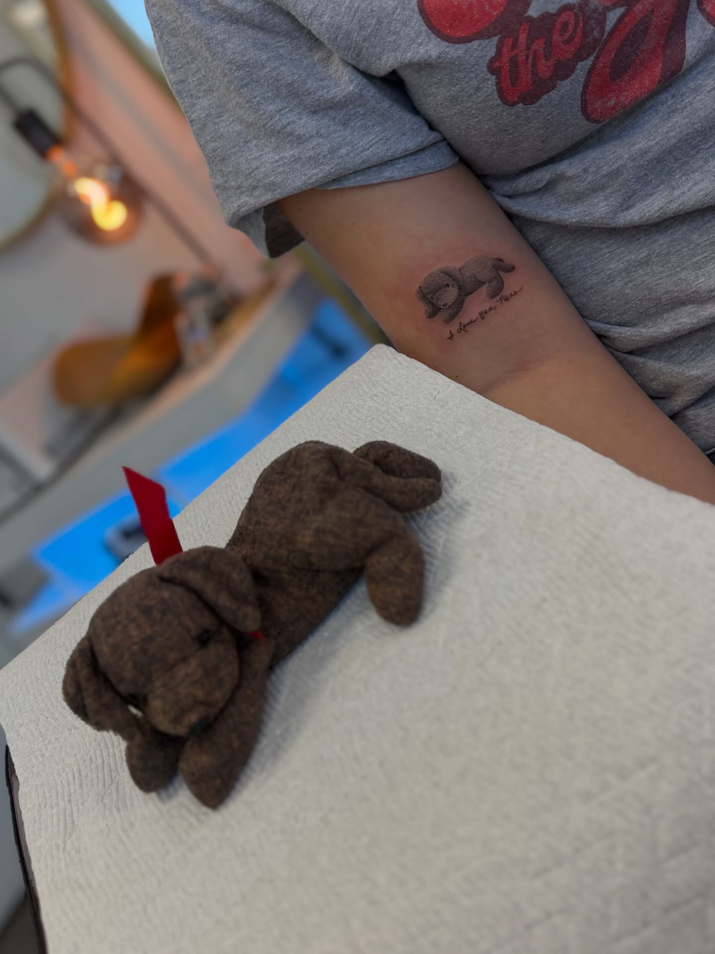 Elephant black and grey tattoo on the forearm by Daniel Montoya, Charlotte, North Carolina