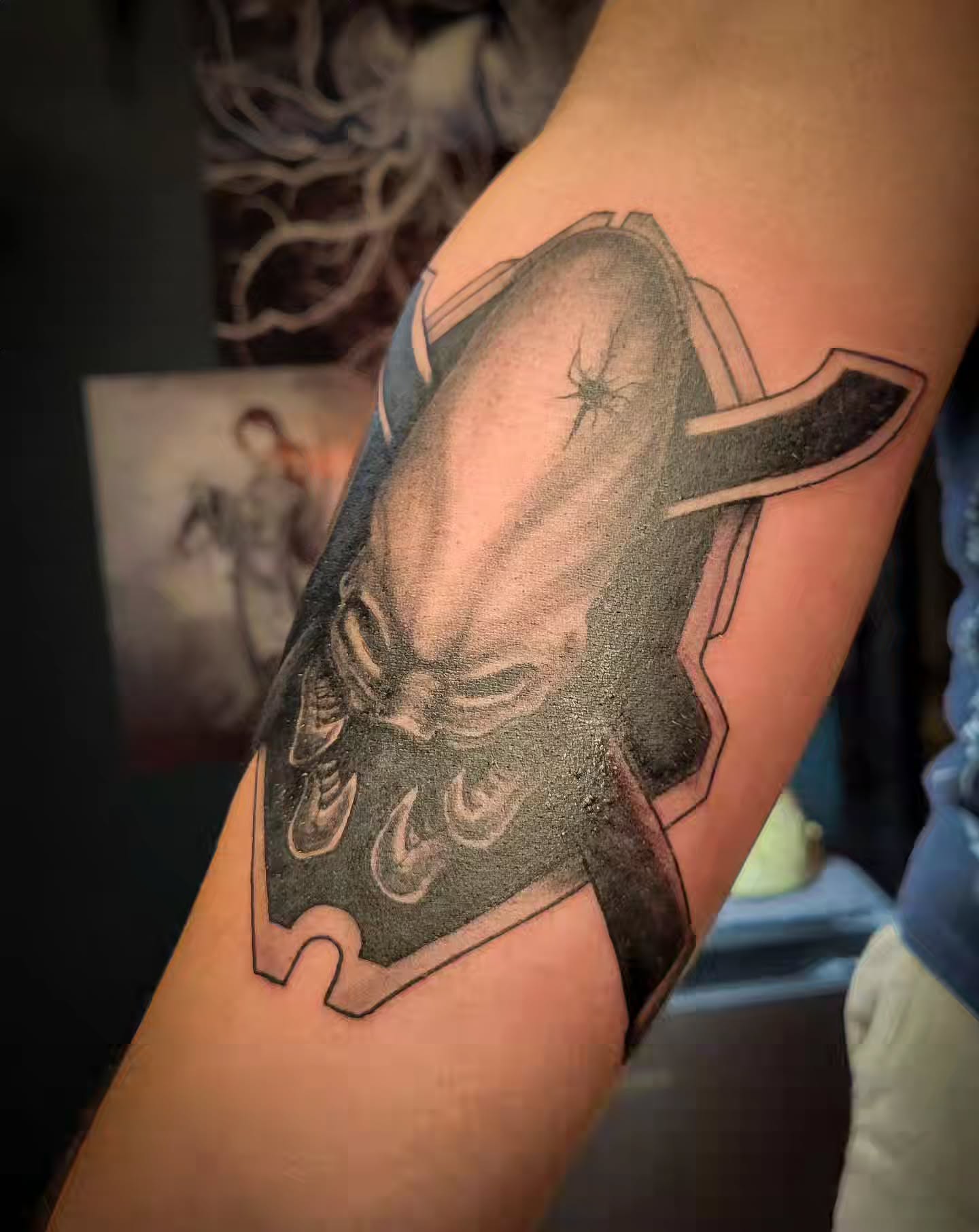 Tattoo by @tatsbyjesse — black_and_grey, realism