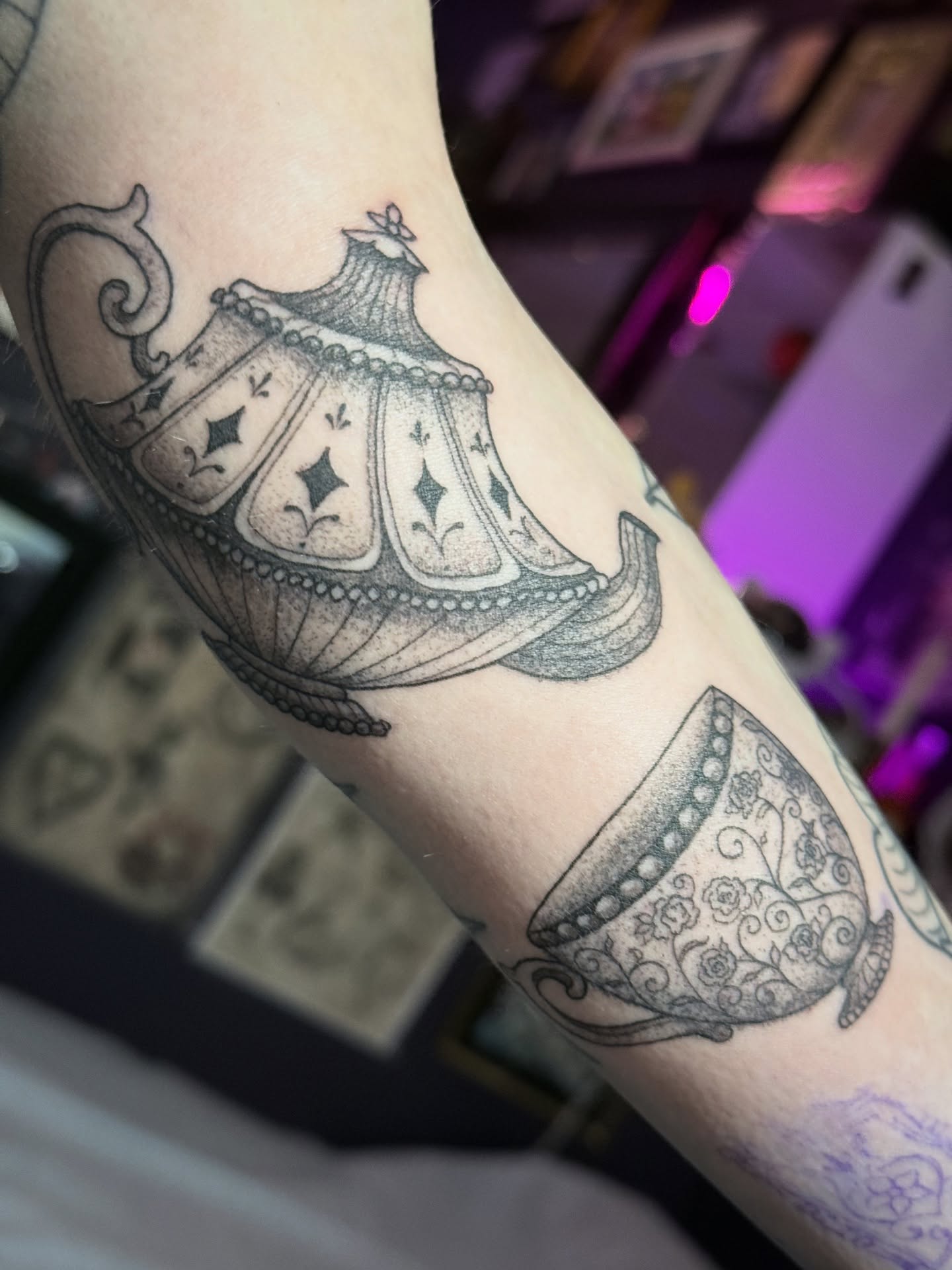 Tattoo by @rhiannontattoos — dotwork