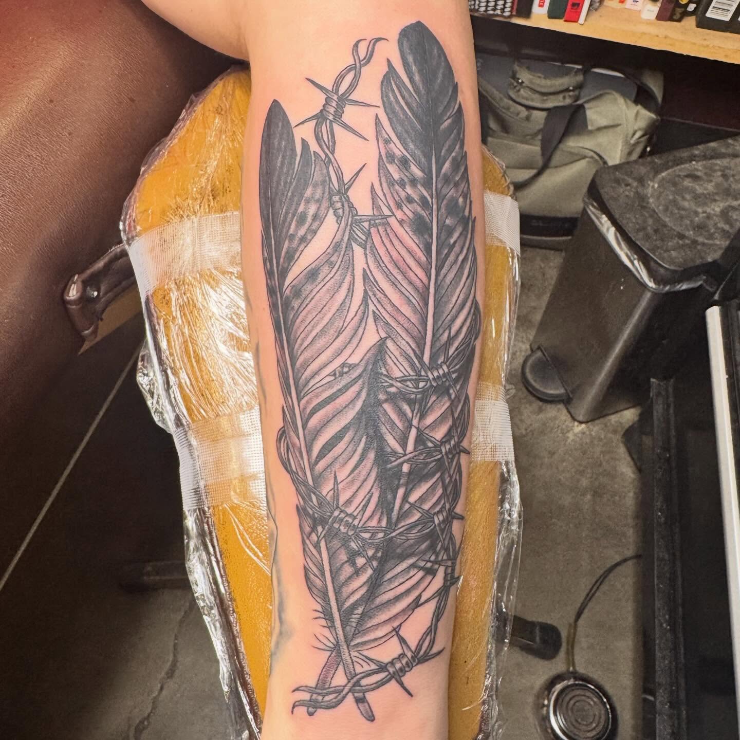 Tattoo by @bobbyjoeward — black_and_grey, realism