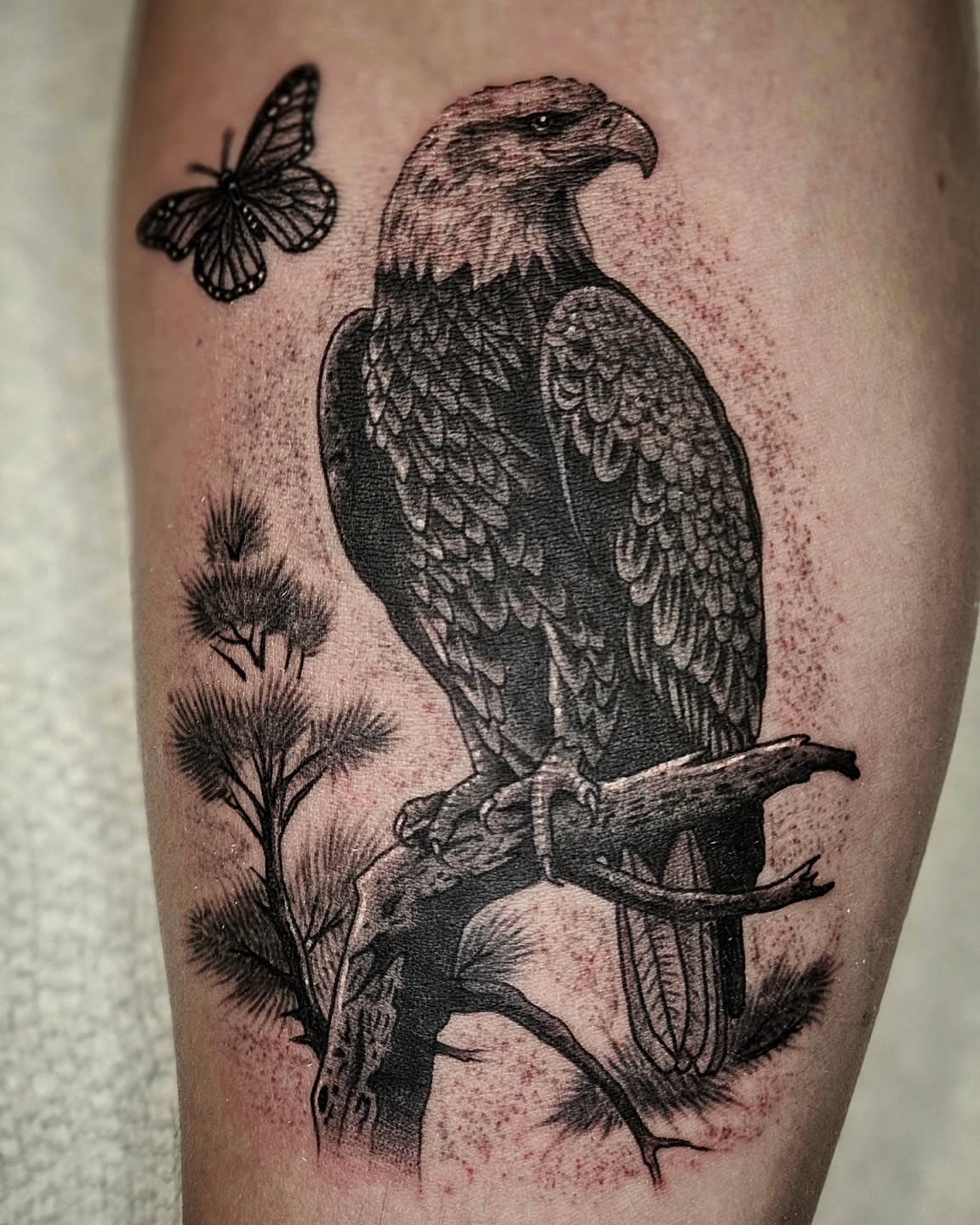 Tattoo by @mikegrasketattooart — black_and_grey