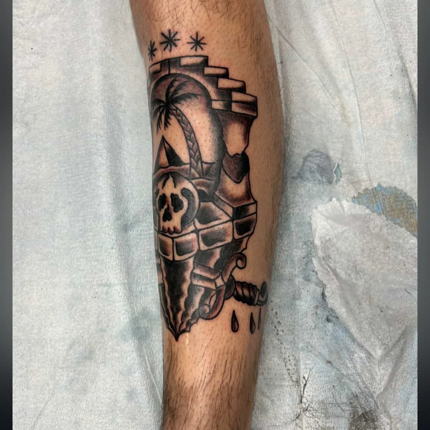 Tattoo by @bardtattoos — black_and_grey