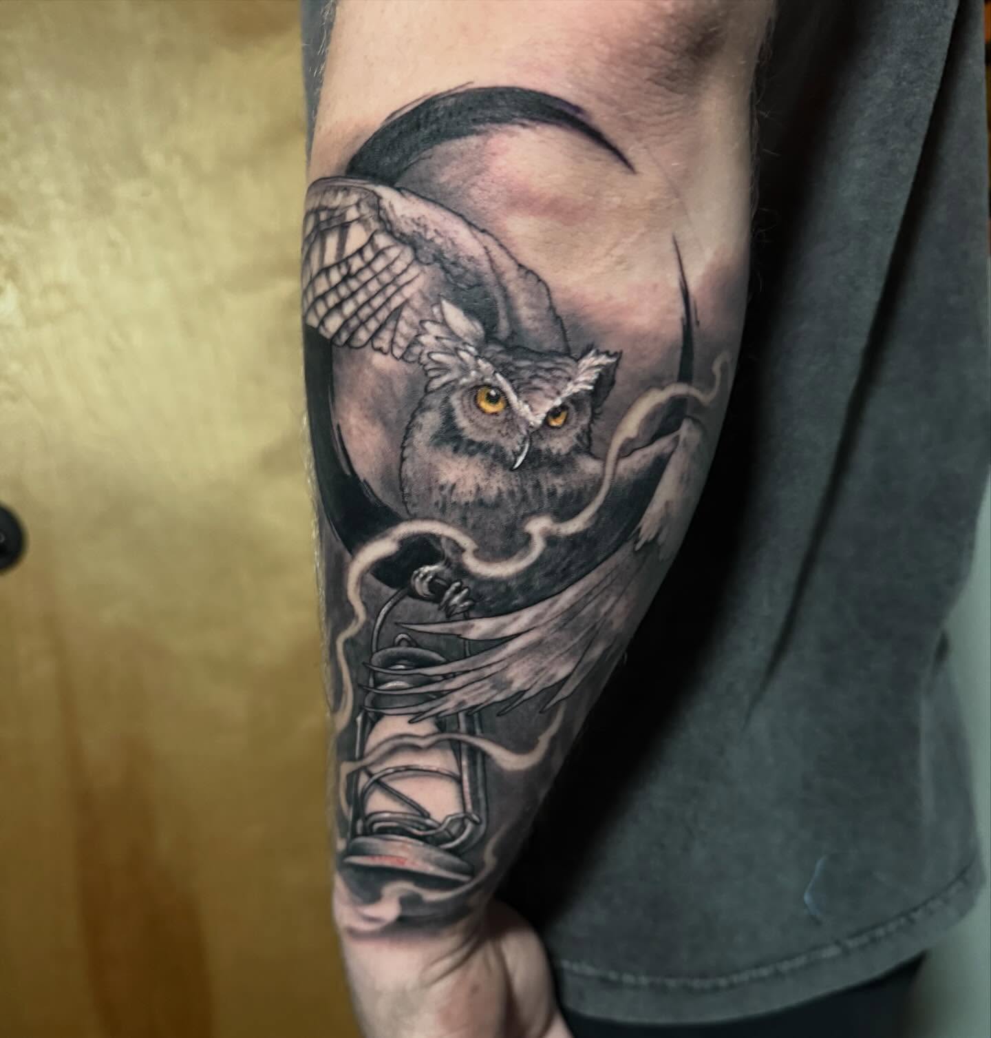 Tattoo by @bobsimmonstattoo — black_and_grey, realism
