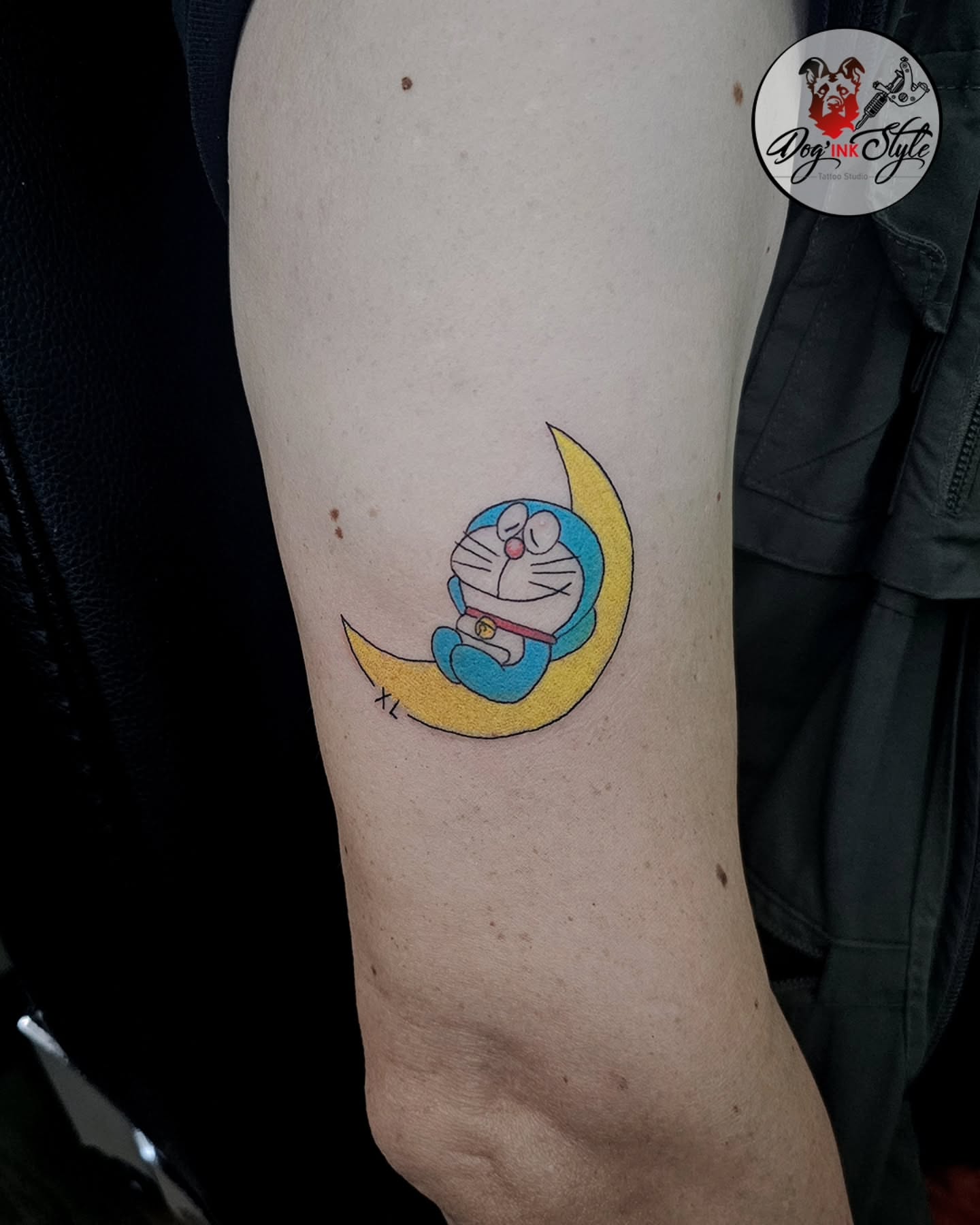 Tattoo by @dog_ink_style β dotwork