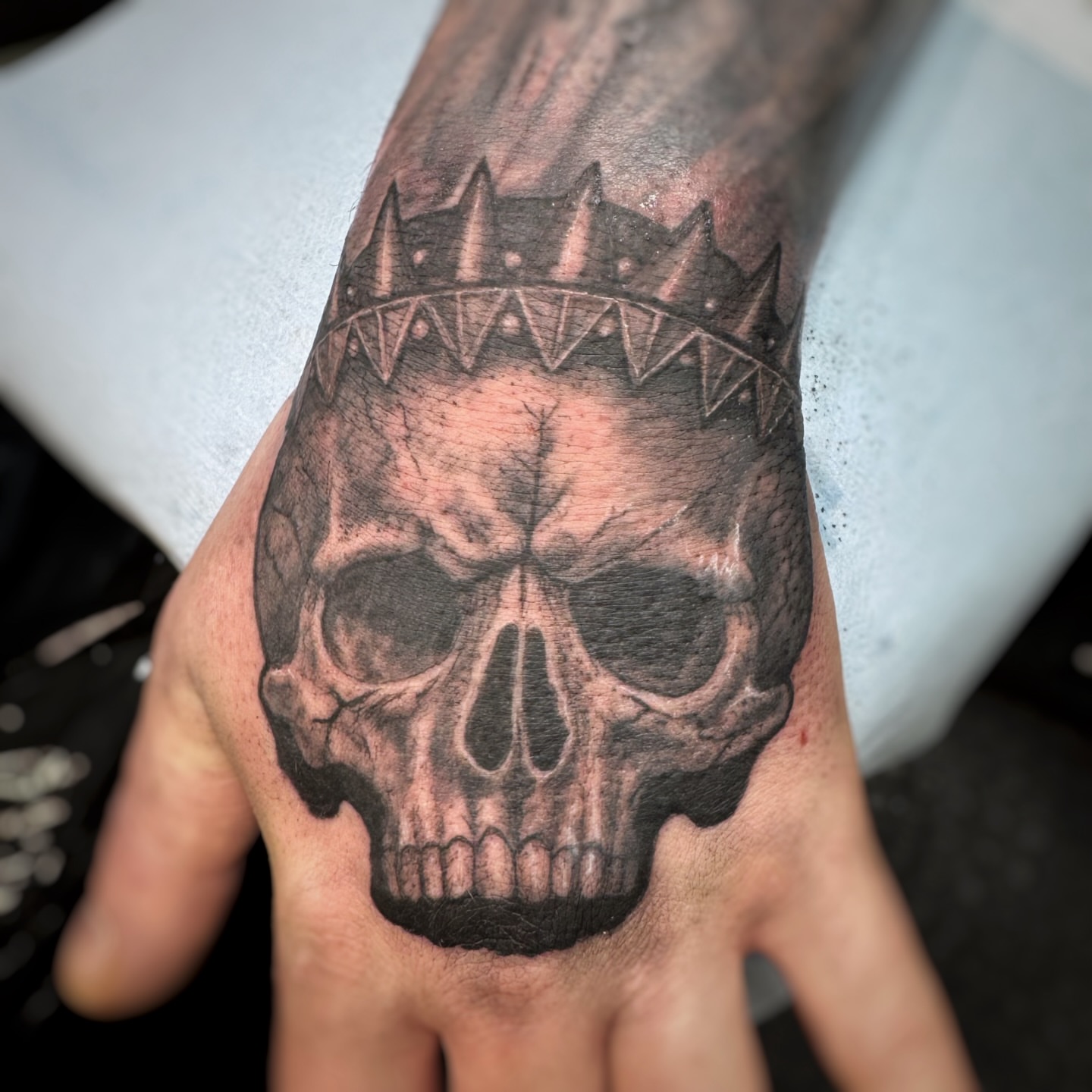 Tattoo by @emmarainetattoo — black_and_grey, realism
