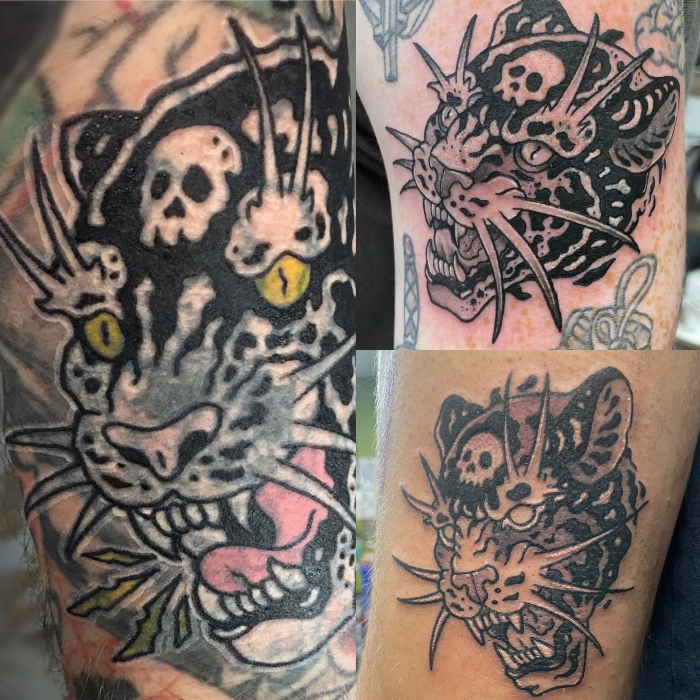 Tattoo by @vicent_tattoos — black_and_grey, dark_realism