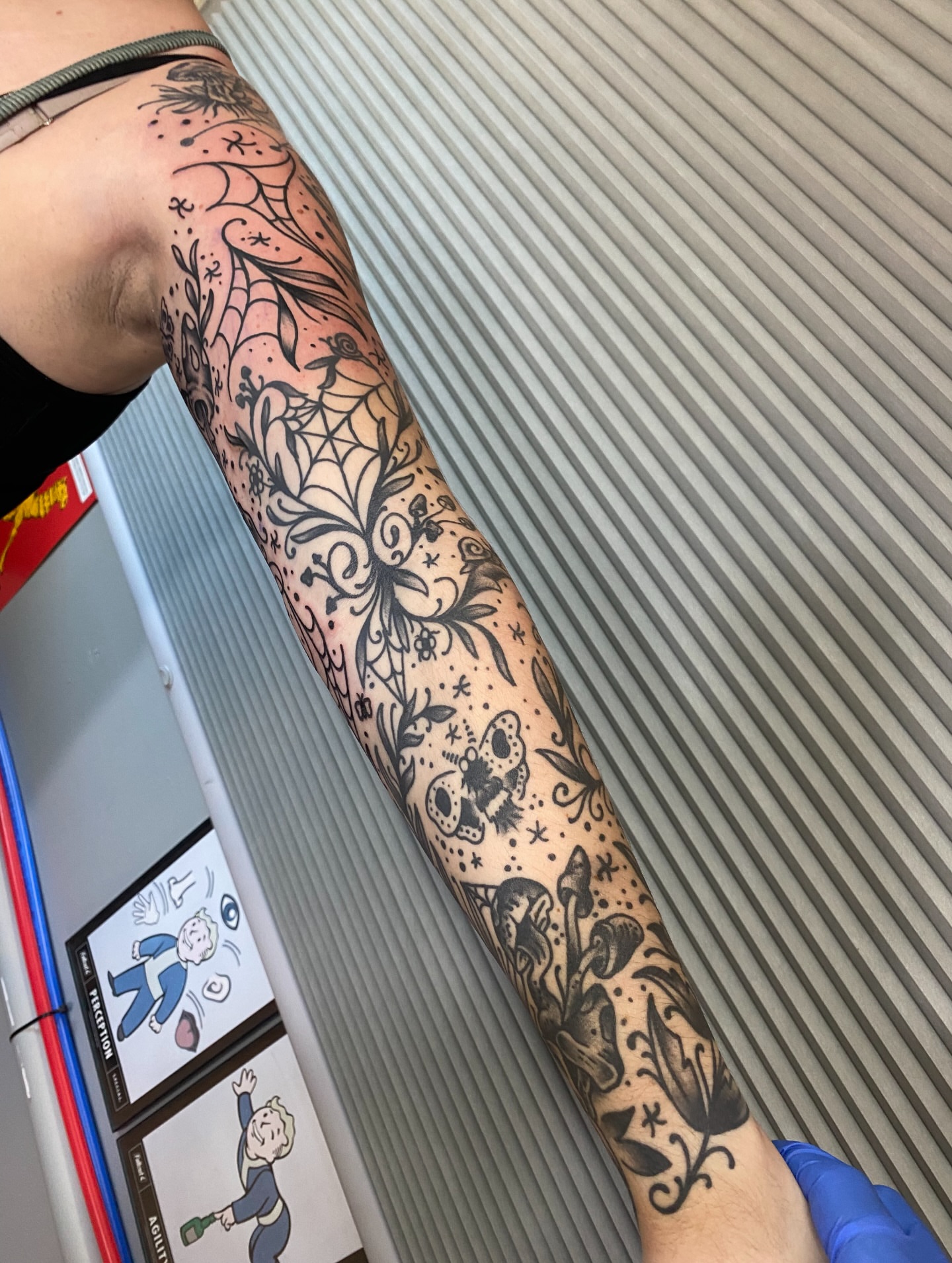 Tattoo by @brucevtattoo — dotwork, ornamental